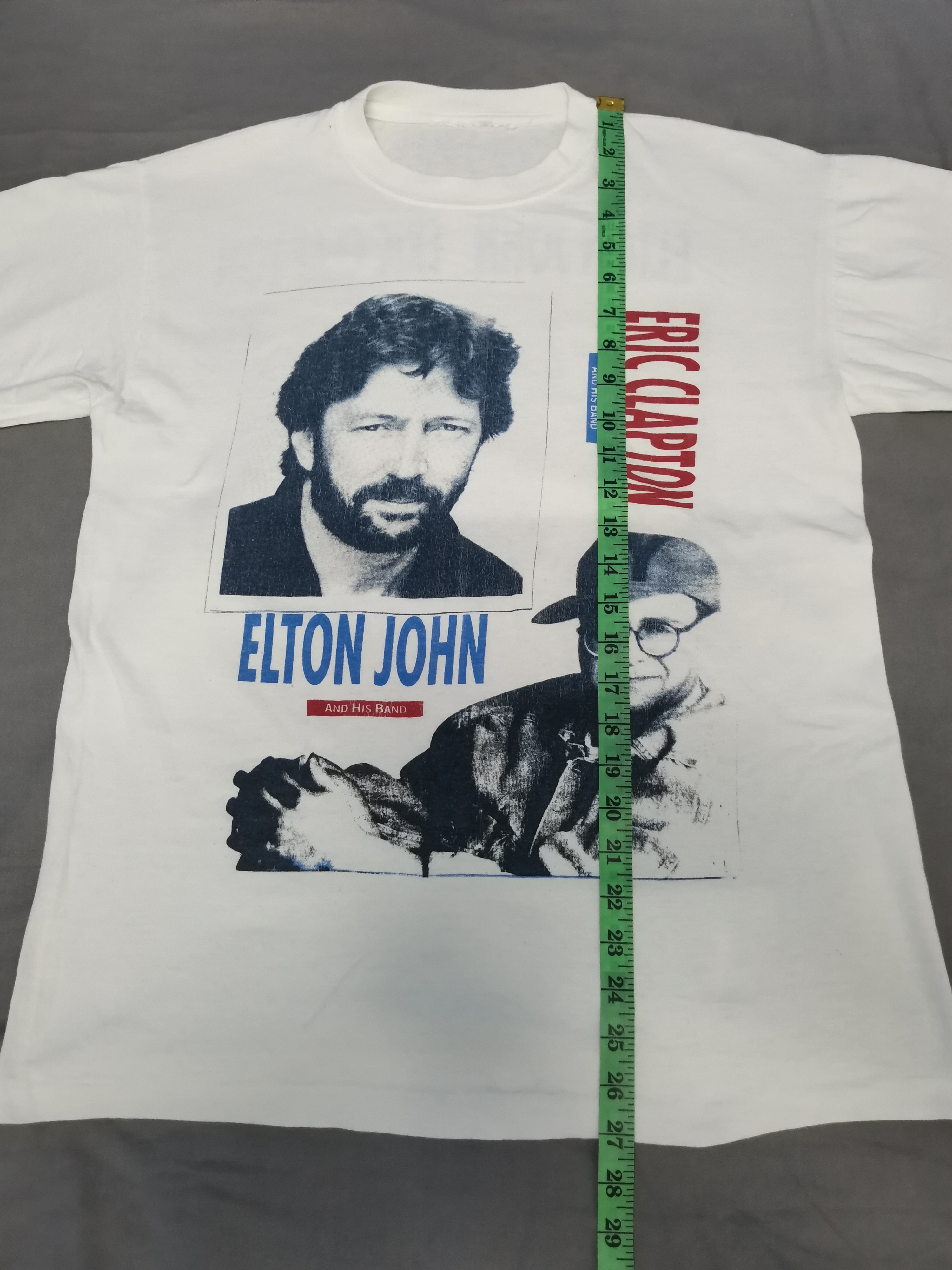 Vintage - Vintage Elton John Eric Clapton Tour 1992 Tee Stitches Rare - 5