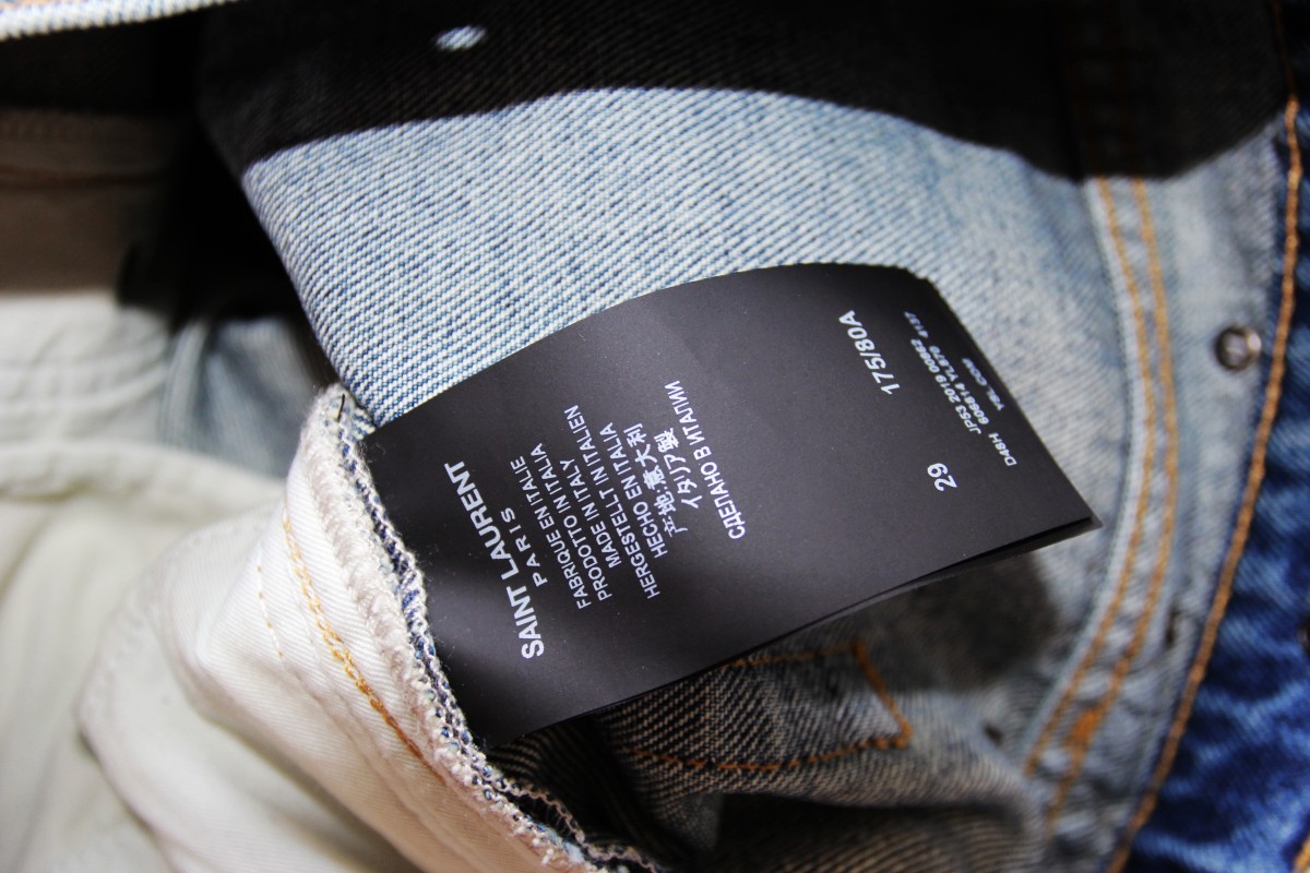 BNWT SS20 SAINT LAURENT PARIS RAW-EDGE EYELETS SHORTS 29 - 13