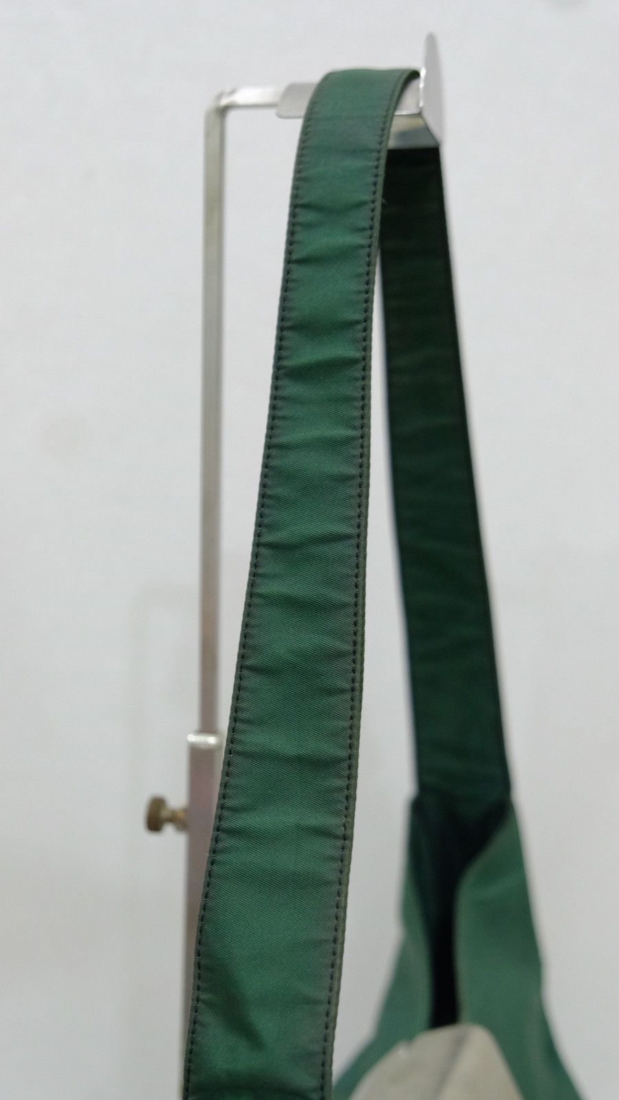 Authentic Prada green nylone hobo/shoulder bag - 5