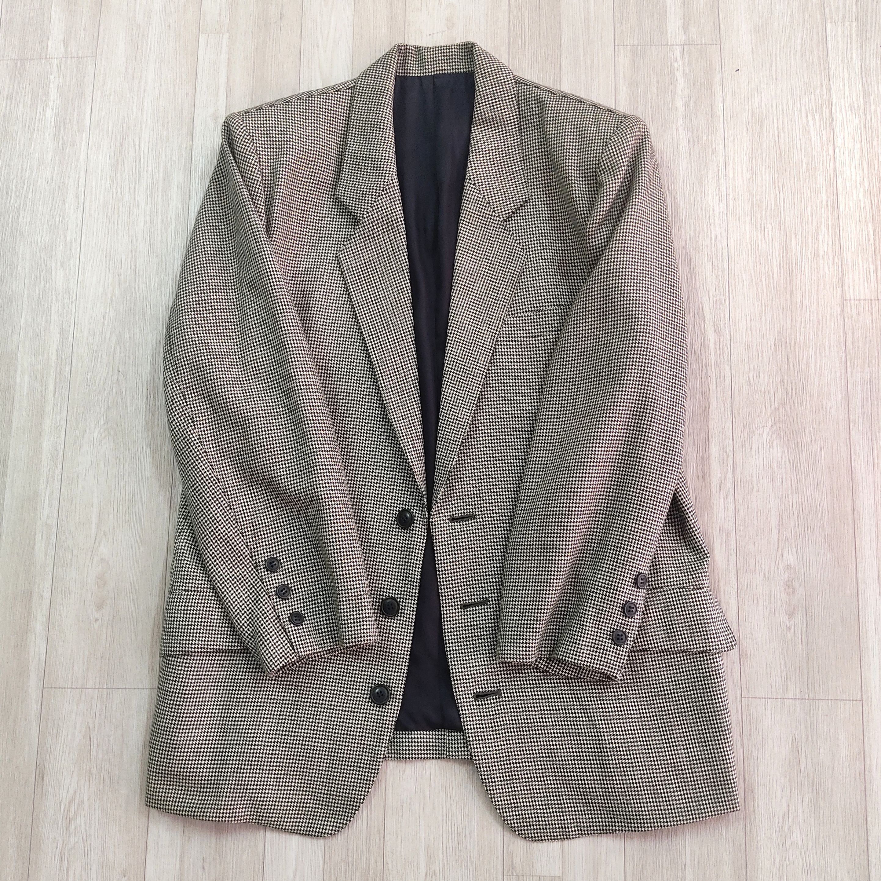Very Rare - Vtg 80s ISSEY MIYAKE Plaid Tartan Blazer Coat Jacket - 5