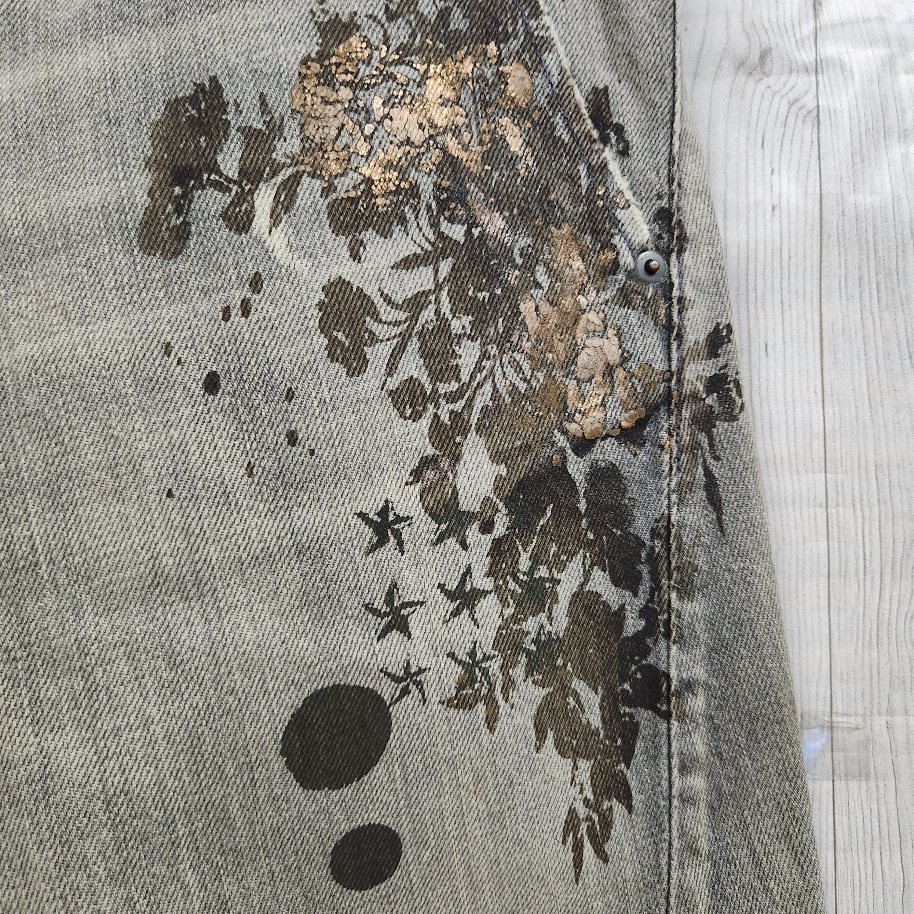 Japanese Brand - Vintage RNA Arts Splattered Denim Jeans Japan - 15