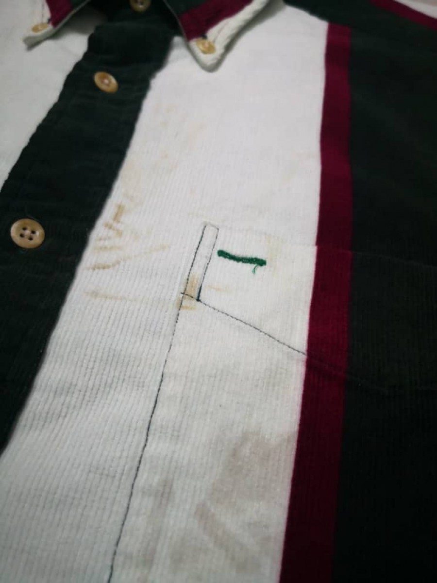 Tommy Hilfiger - Tommy HIlfiger Stripes Corduroy Button Up Shirt - 5