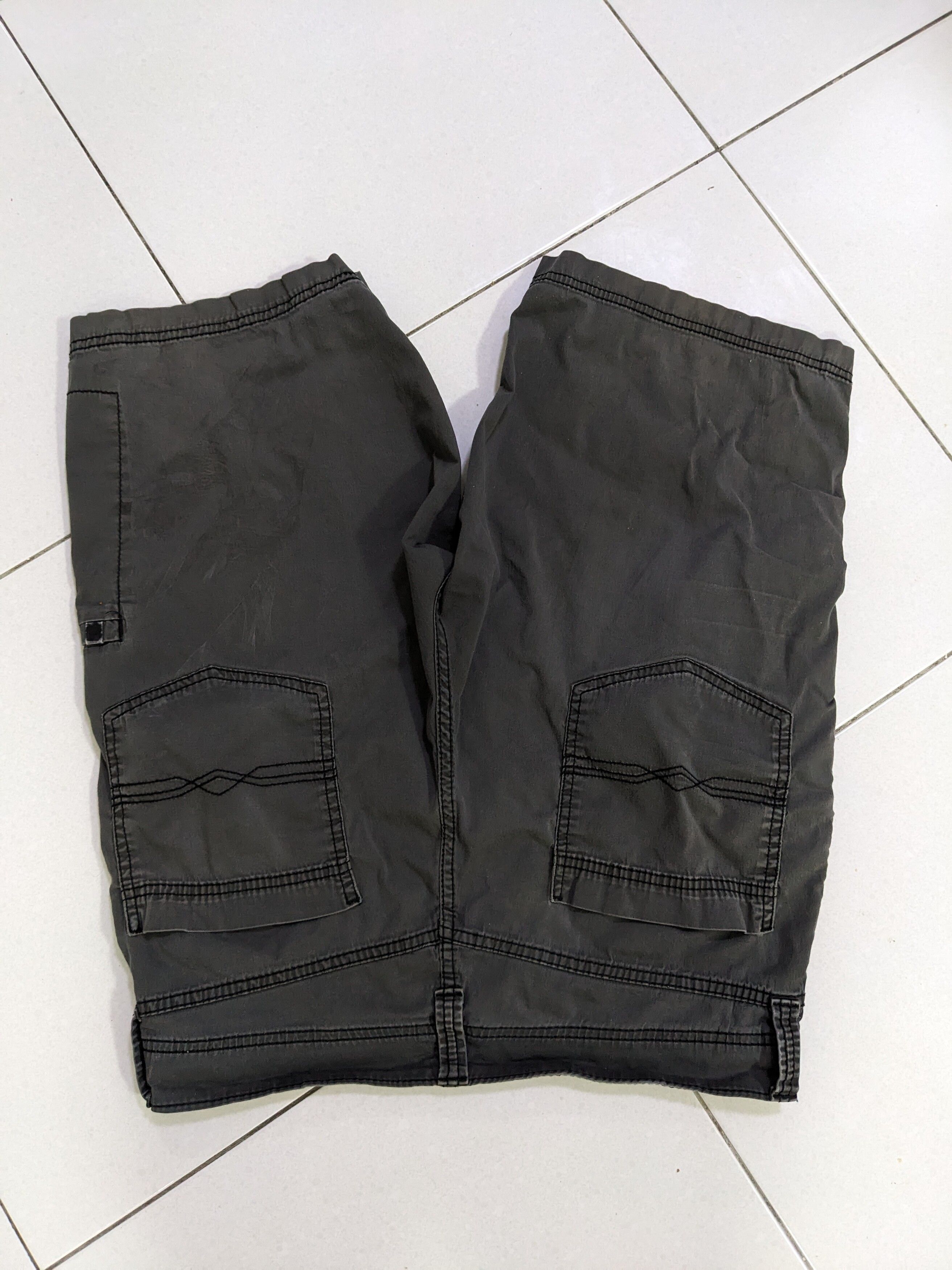 Denizen Levis Cargo Shorts Mens Faded Gray Stretch Utility - 2