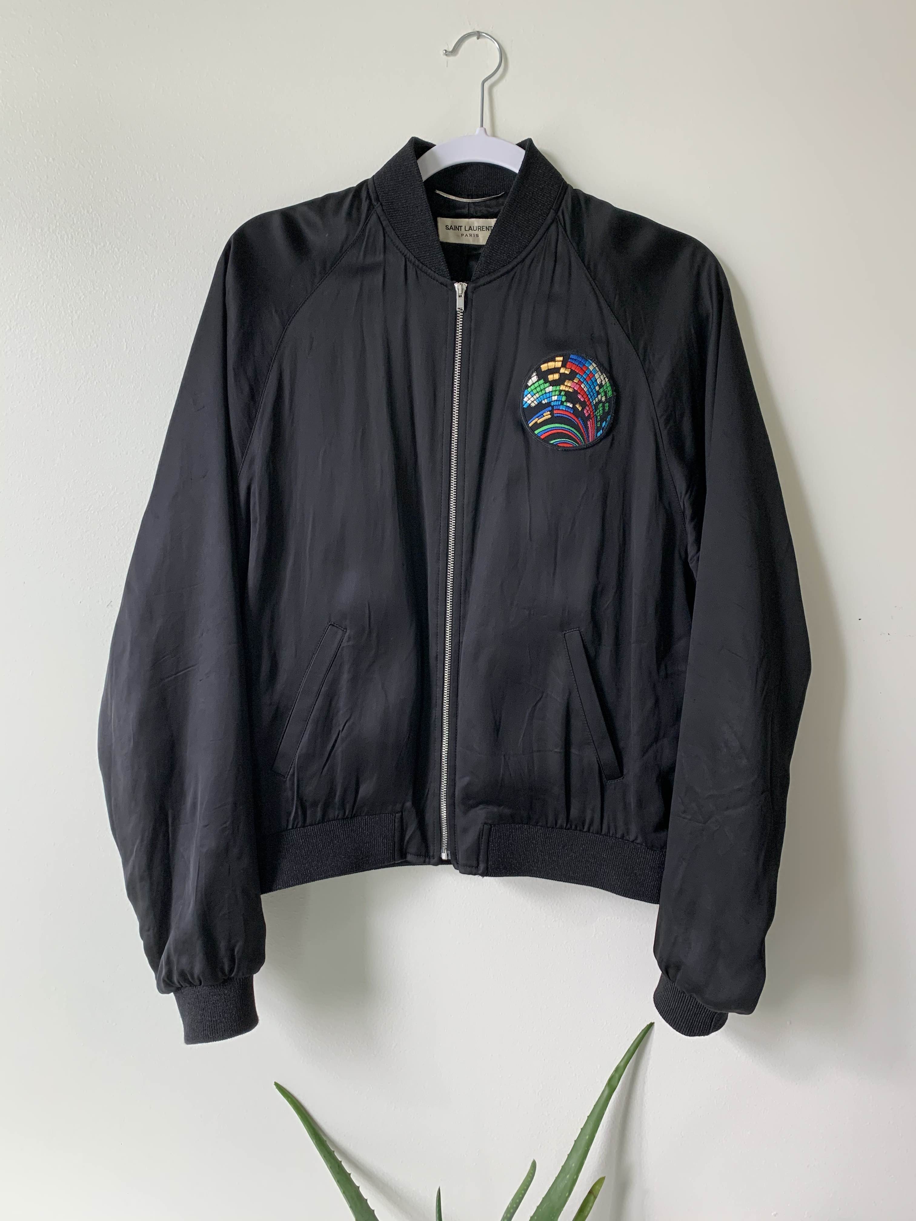 SAINT LAURENT Sweet Dreams Bomber erikalexmorales REVERSIBLE