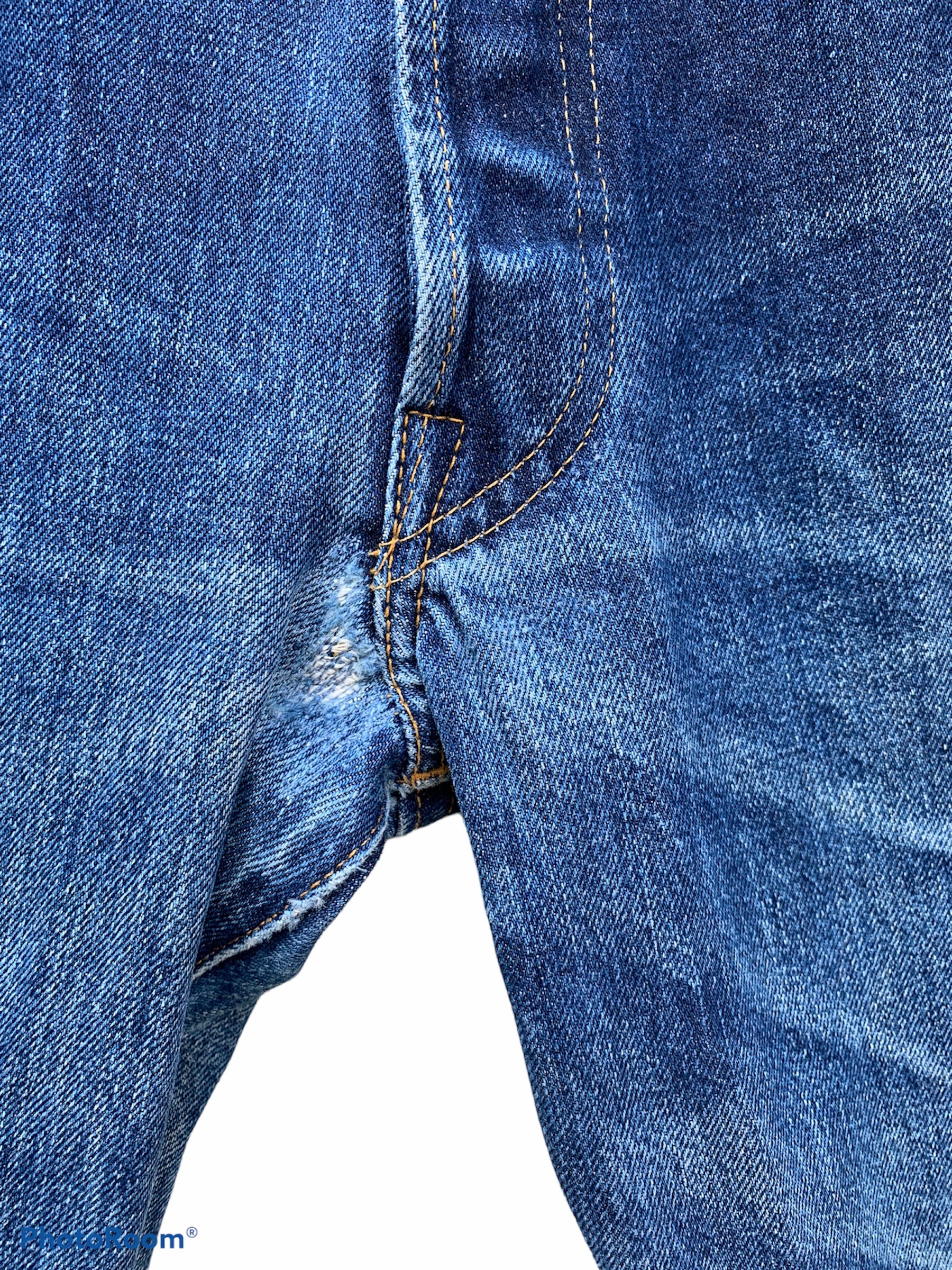 Vintage Levis 501 Big E 555 Button Jeans - 14