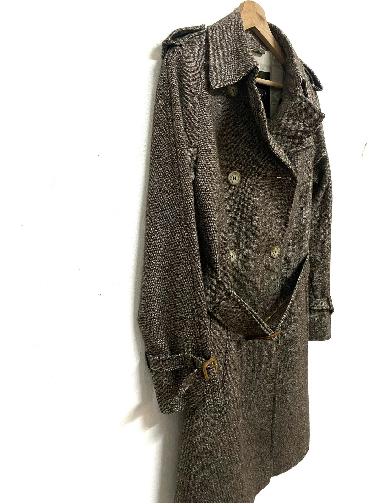 Mackintosh Herringbone Wool Coat Made in Scotland - 8