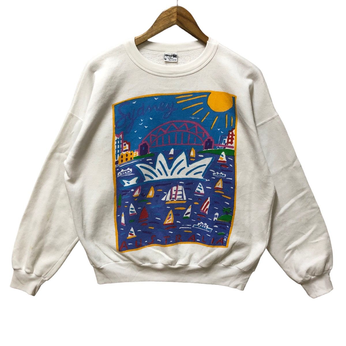 Vintage 1991 down under sydney australia crewneck - 1