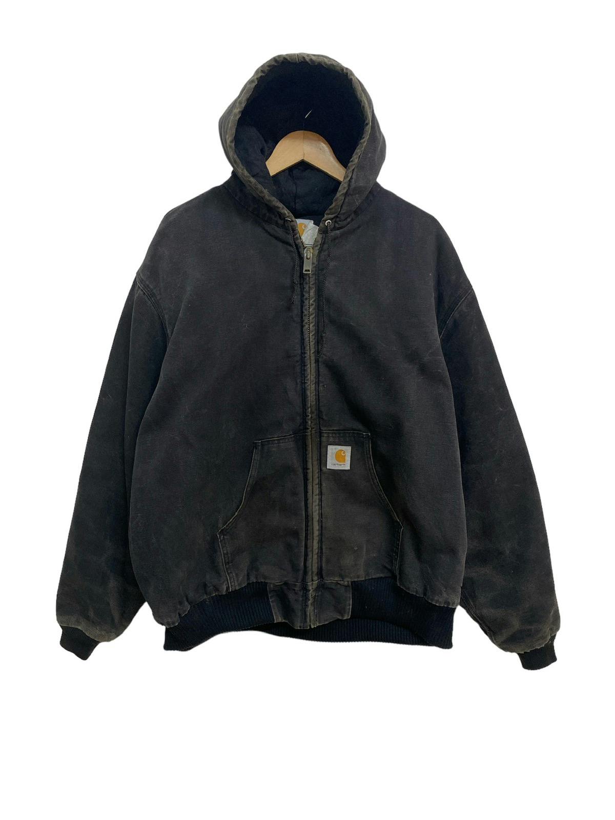 Vintage 90s Carhartt Workwear Hoodie Jacket - 2