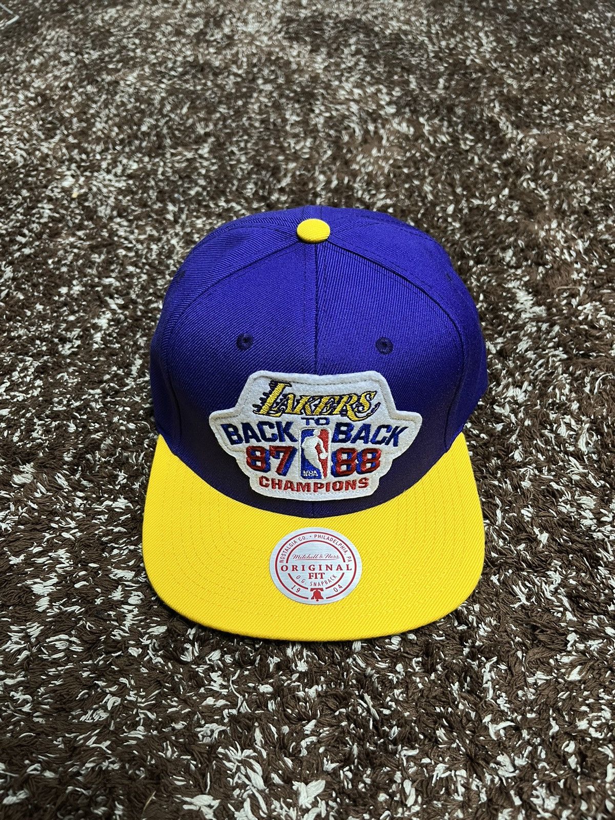 Mitchell & Ness 1987 NBA Finals Trucker Hat