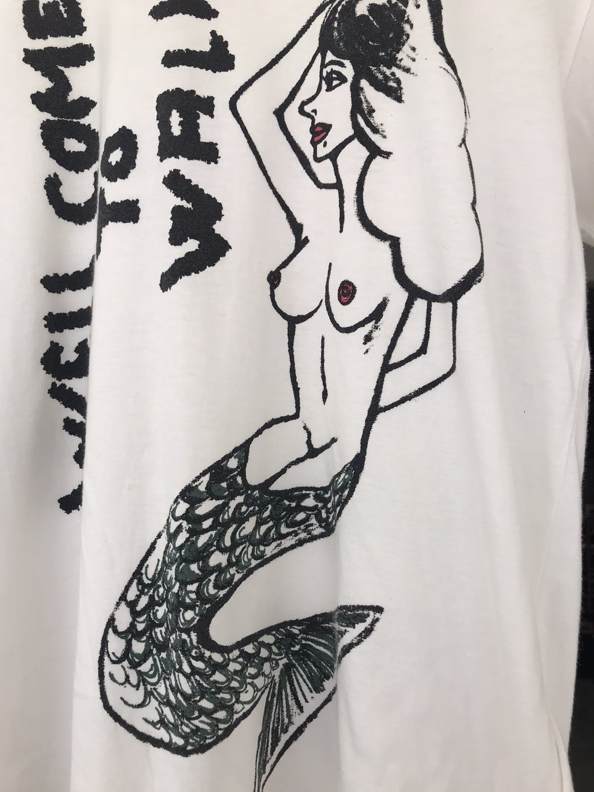 Rare Comme des Homme Plus Well Come To walk Mermaid Tee - 6