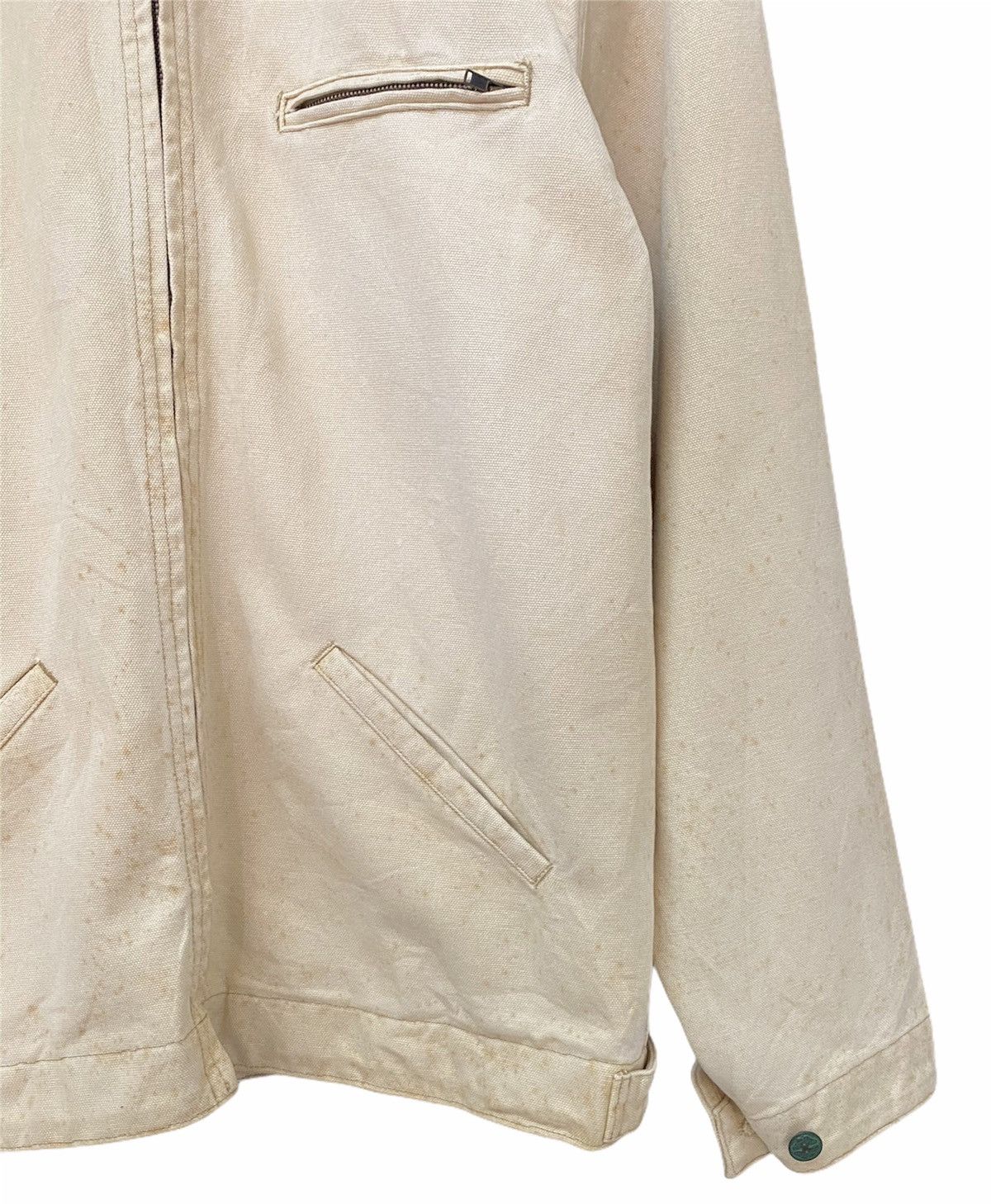 Vintage OshKosh Workwear Beige Jacket Inspired By Carhartt - 7