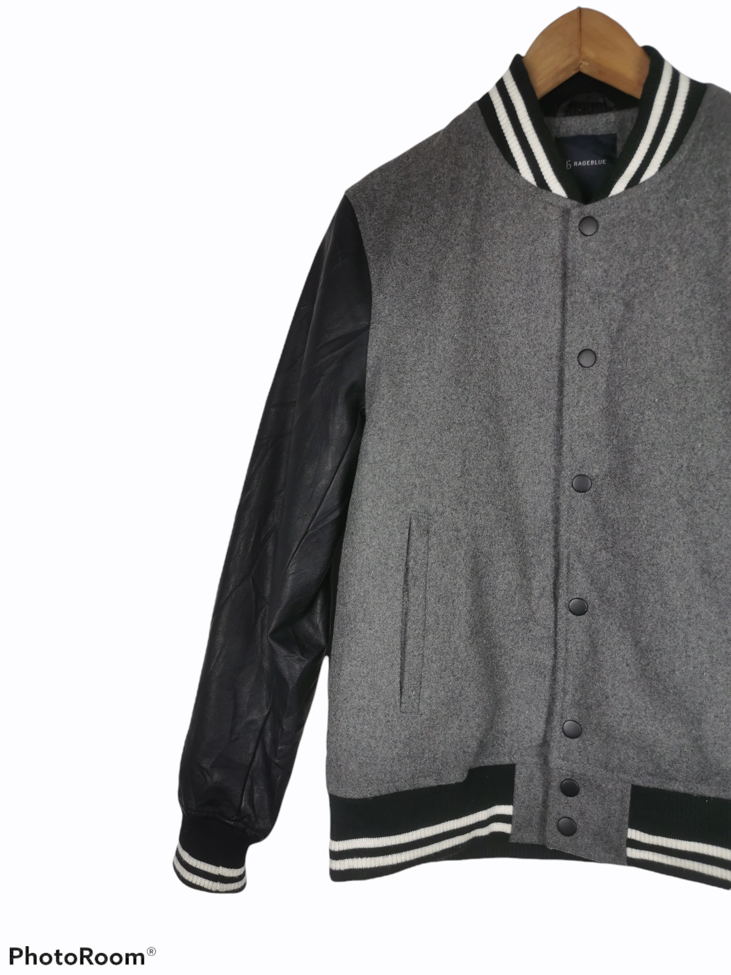 Japanese Brand - Japanese Brand Rageblue Wool Varsity Jacket - 2