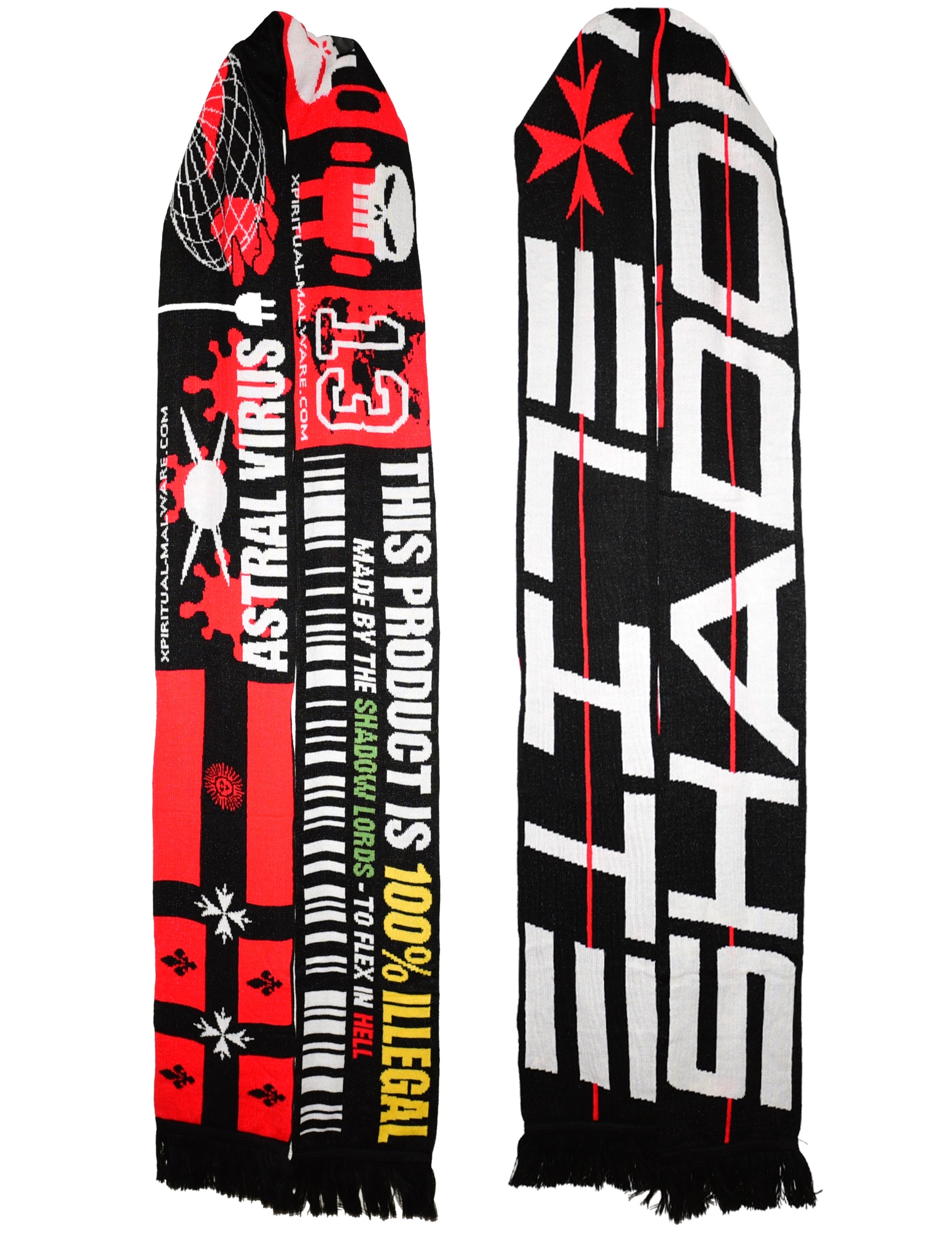 Shadow Wizard Money Gang x 3rd World Elite Astral Virus Scarf - 1