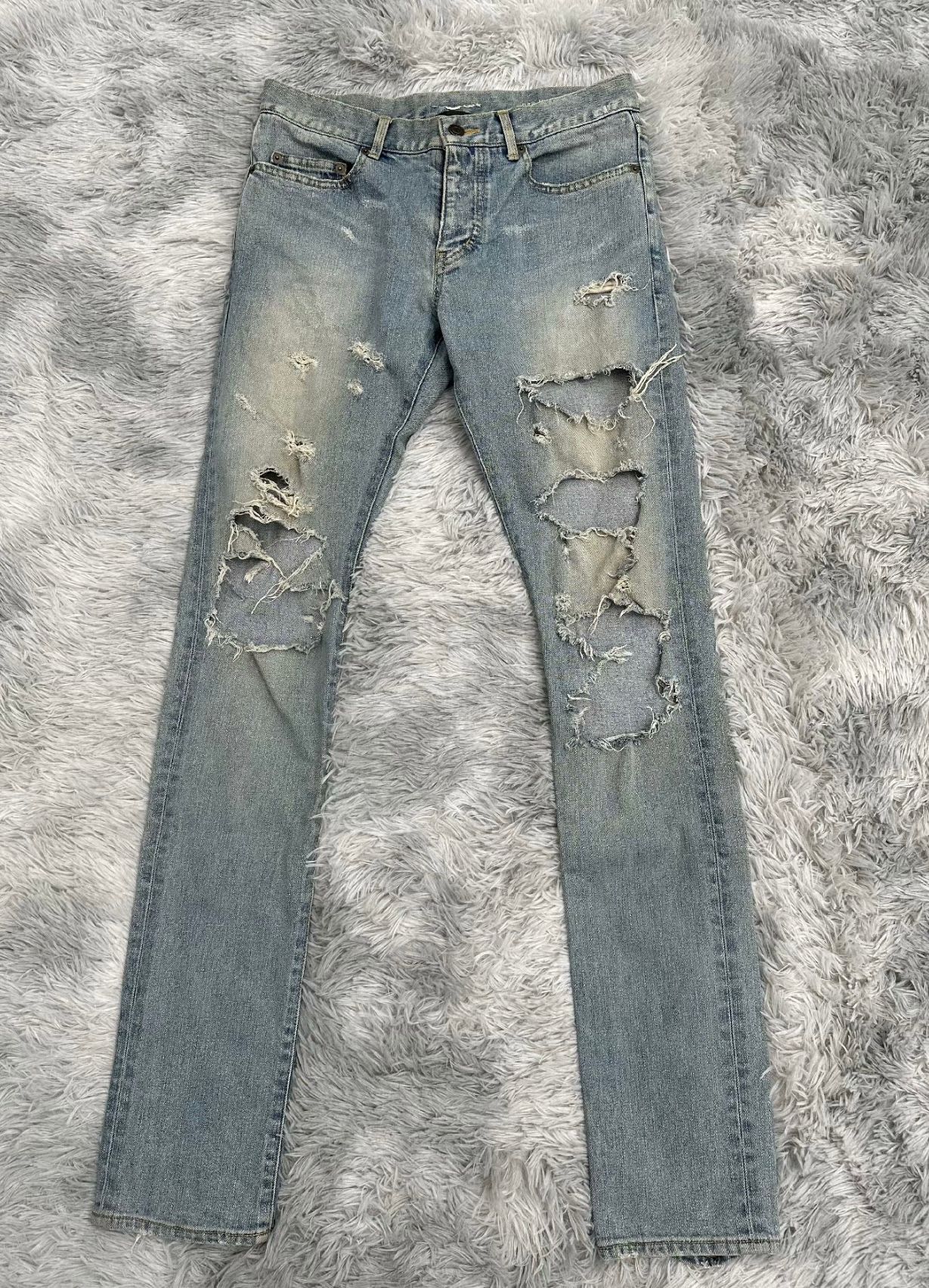 Saint Laurent 2014 Destroyed D02 Jeans by Hedi - 1