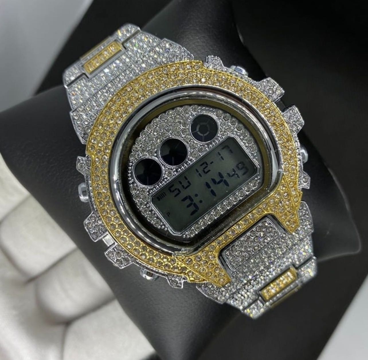 Other Designers New Simulated Diamond Digital Led Iced Out G-Shock ...