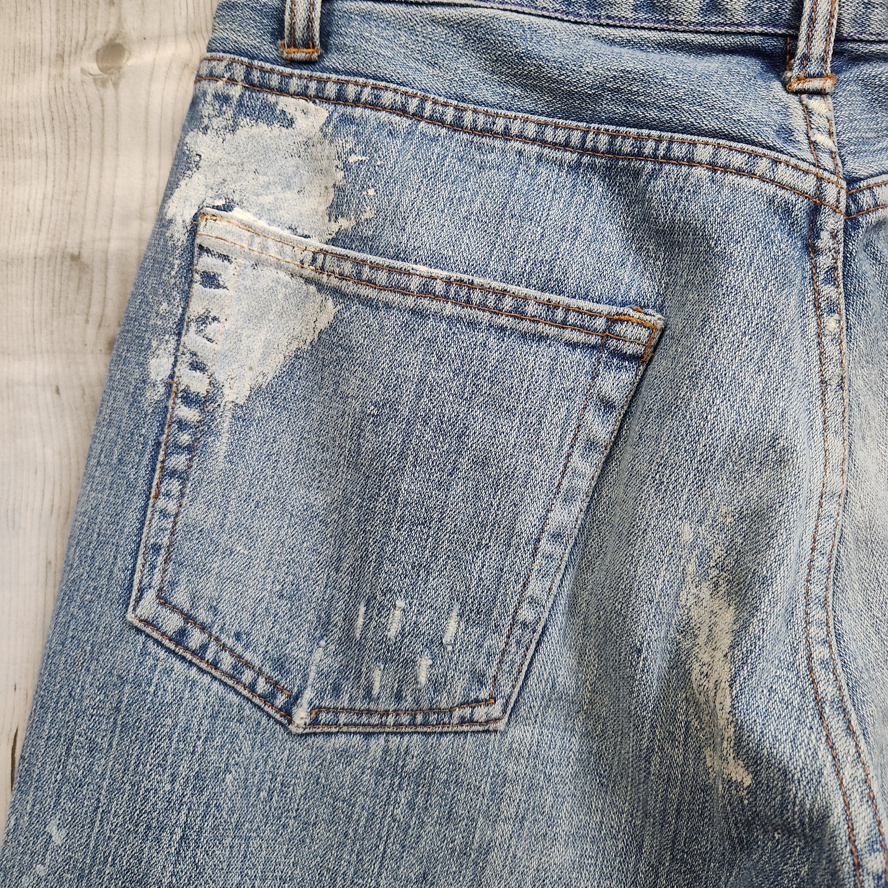 Japanese Brand - Painter Splattered Nylaus Denim Jeans Japan - 11