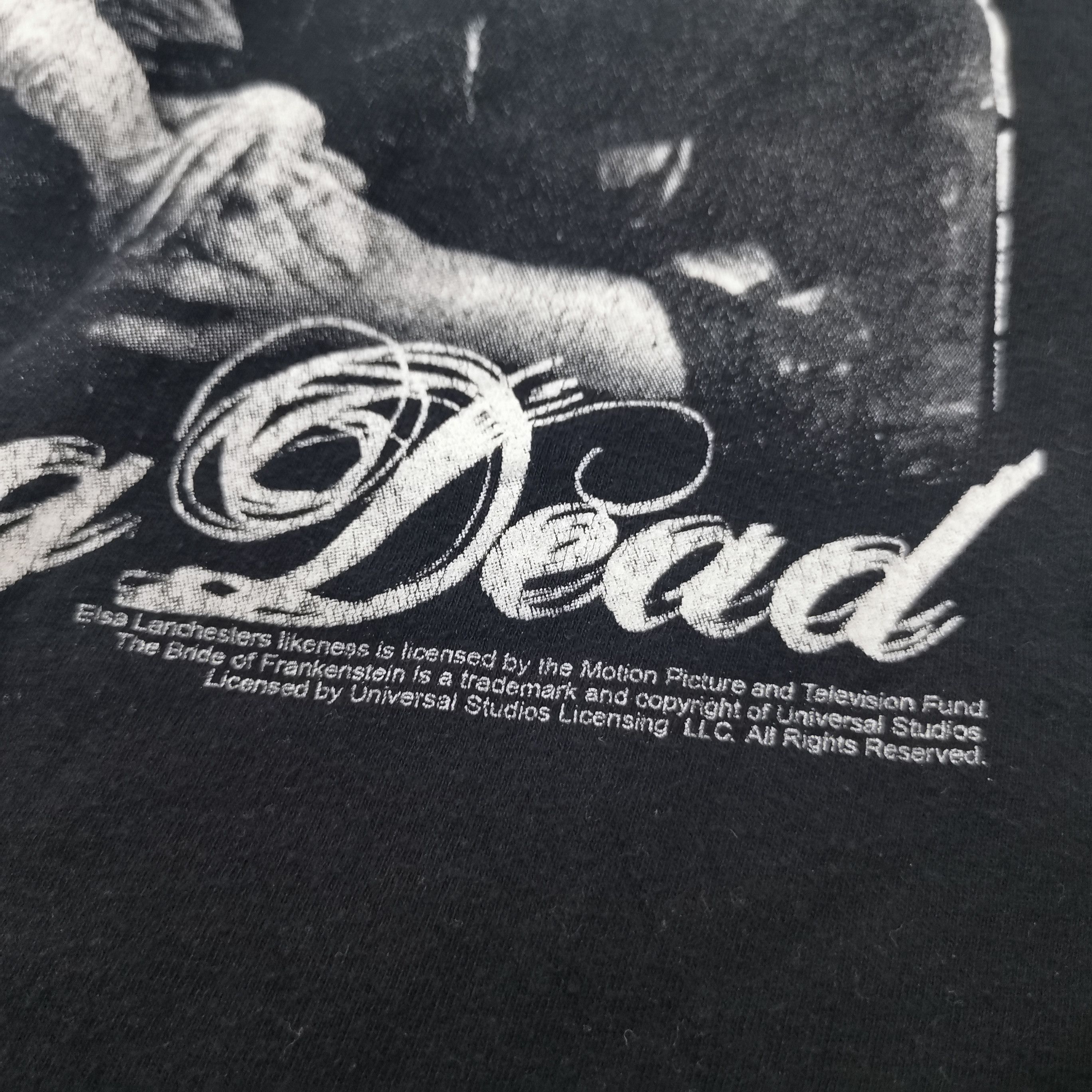 Vintage - The Bride of Frankenstein We Belong Dead T-shirt - 4