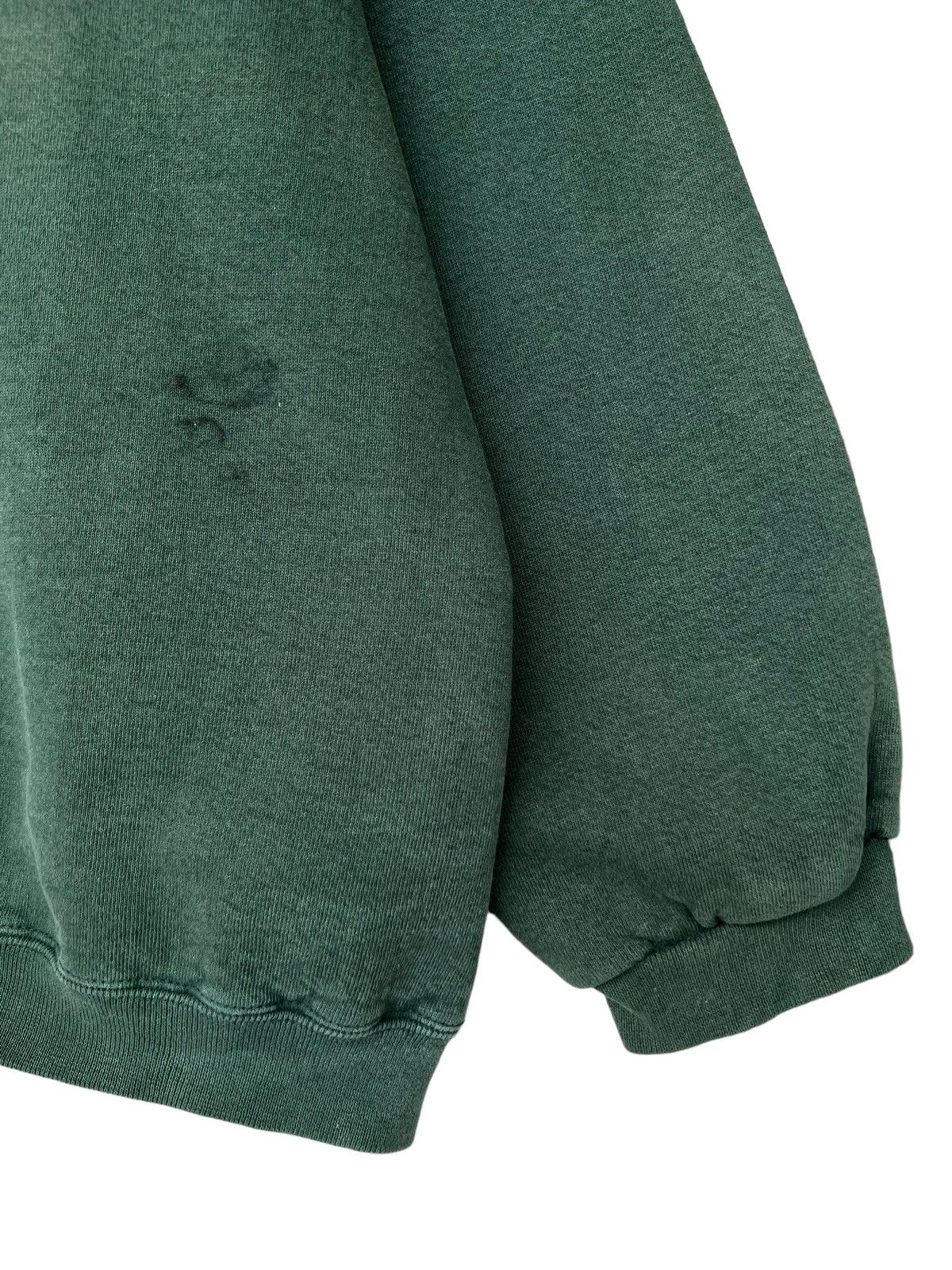 Vintage 90s Adidas Trefoil Biglogo Green Baggy Sweatshirt - 7
