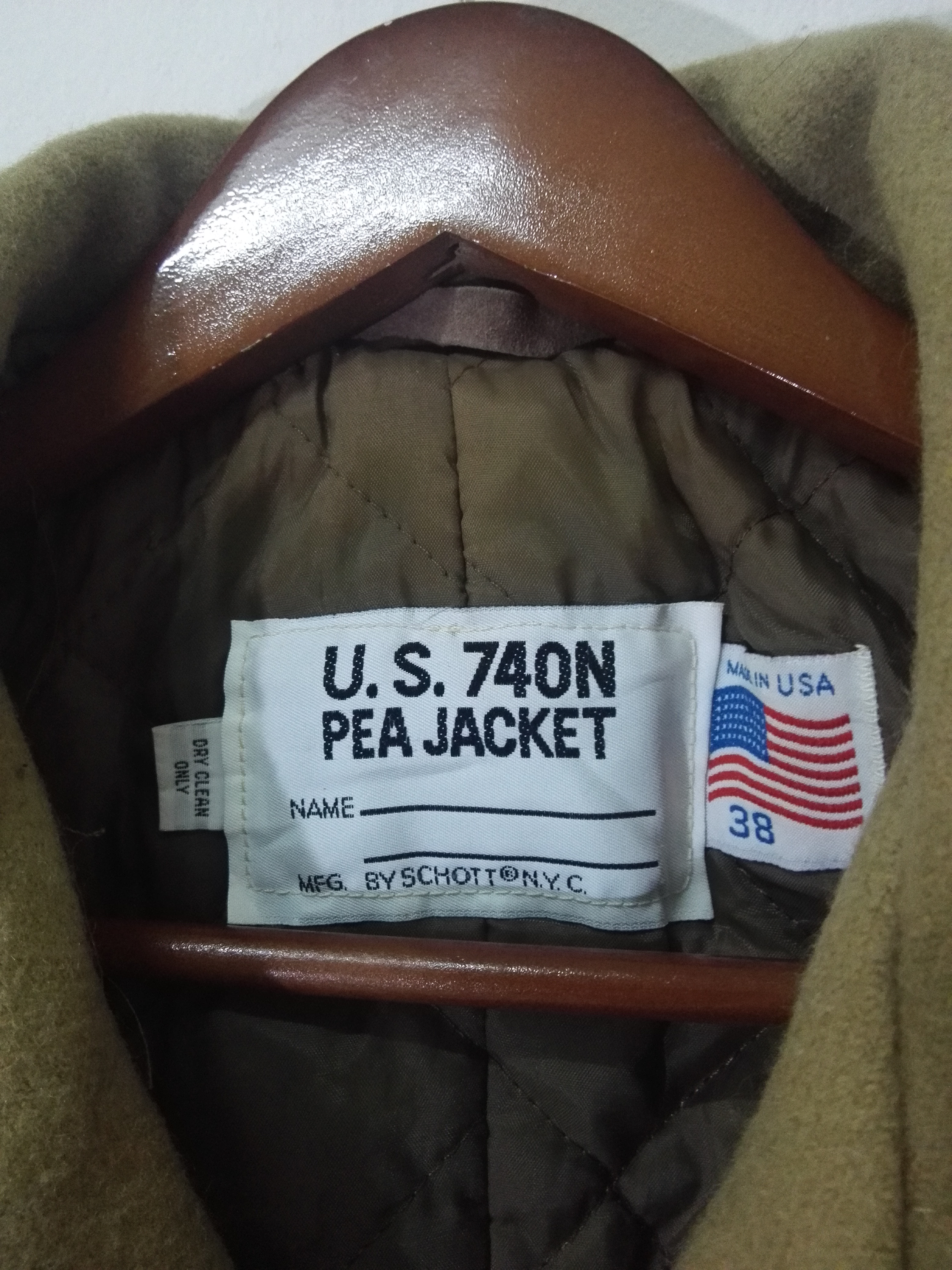 Schott Need Gone today!!Schoot Peacoat Wool Jacket u.s.740n