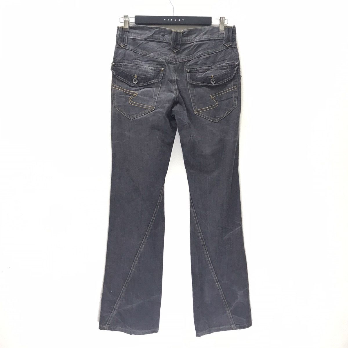 Le Grande Bleu (L.G.B.) - Semantic Design Spiral Cut Flare Jeans Studded - 10