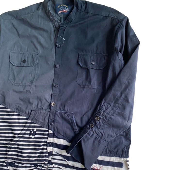 SS20 Greg Lauren X Paul & Shark Reconstructed Shirt - 3