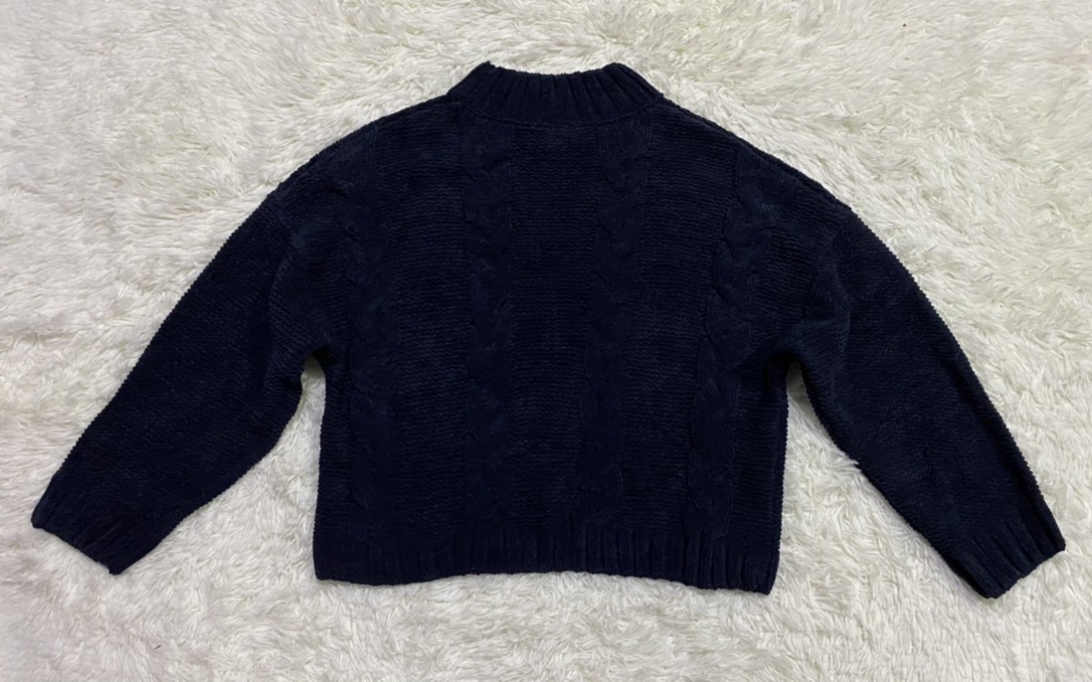 Coloured Cable Knit Sweater - Cable Knit Crop Sweater Pullover - 6