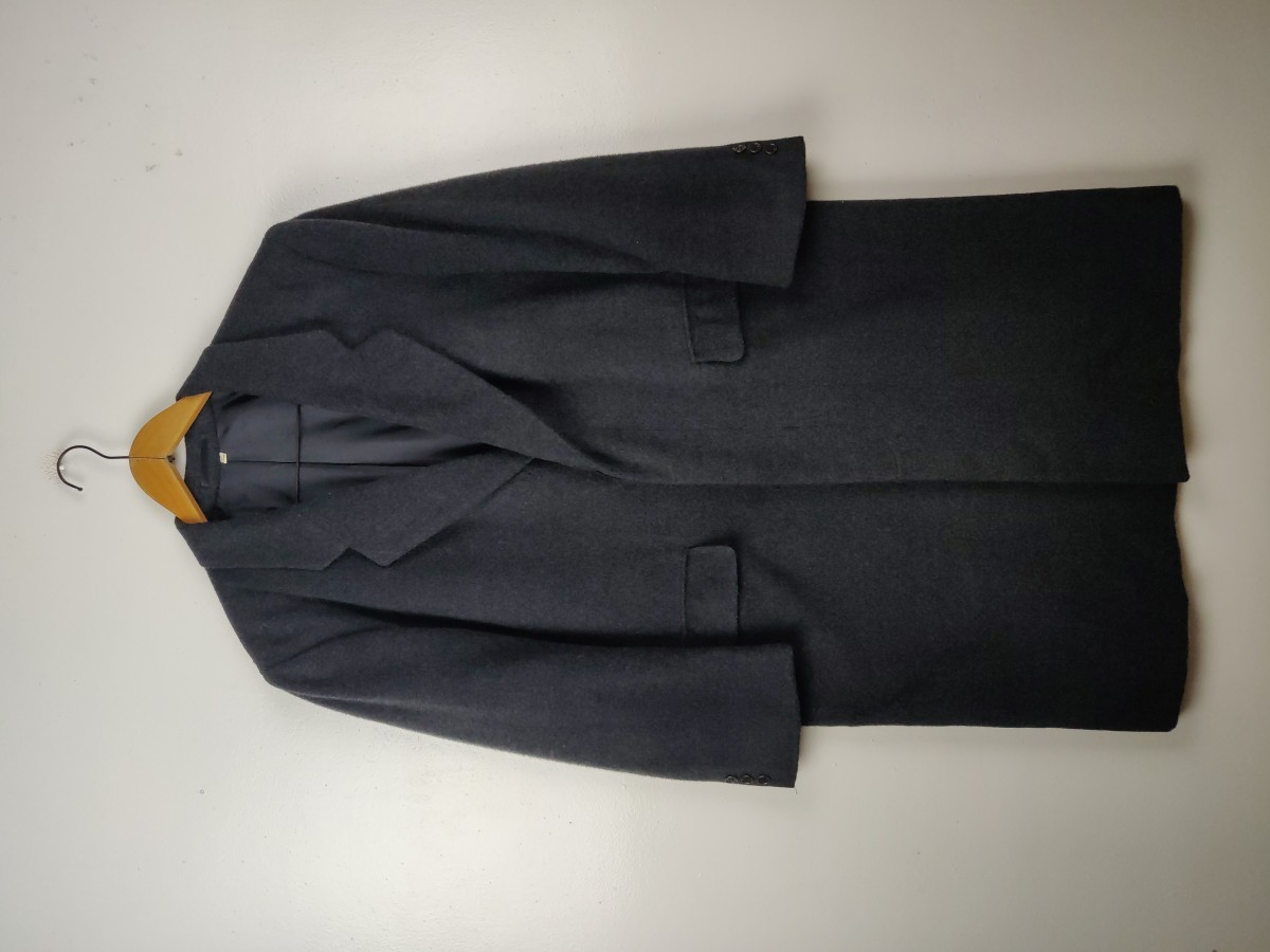 Vintage - YSL Diffusion Hommes Long Coat Wool Overcoat - 2