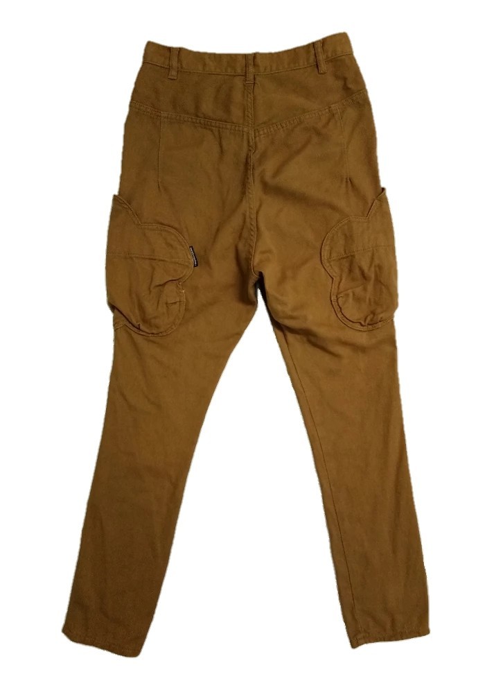 Mercibeaucoup - Mercibeaucoup Pocket cargo drop crotch pants khakis brown - 2