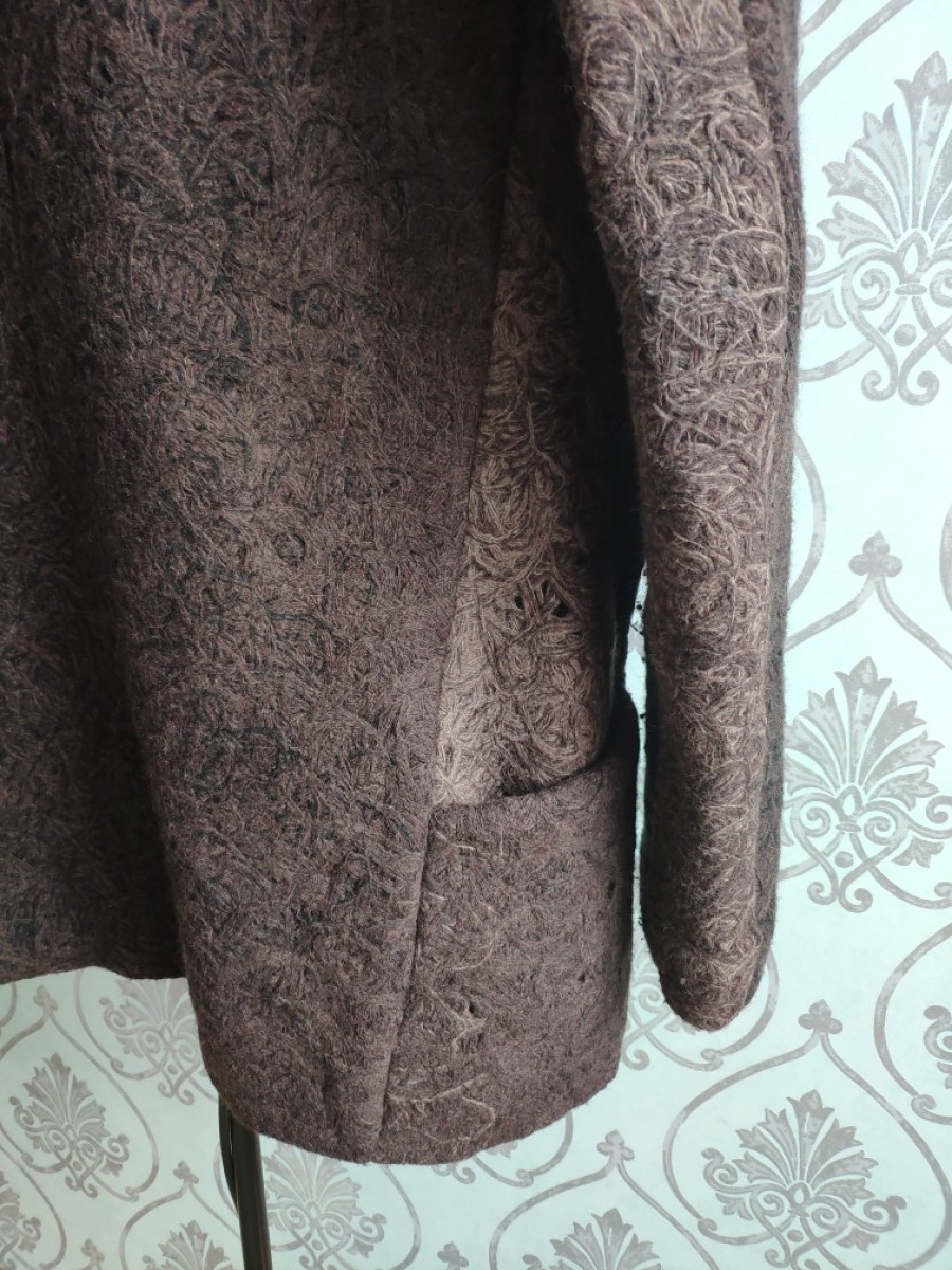 Karbon - Destroyed wool coat.Runs like Julius or RIck Owens coats - 7