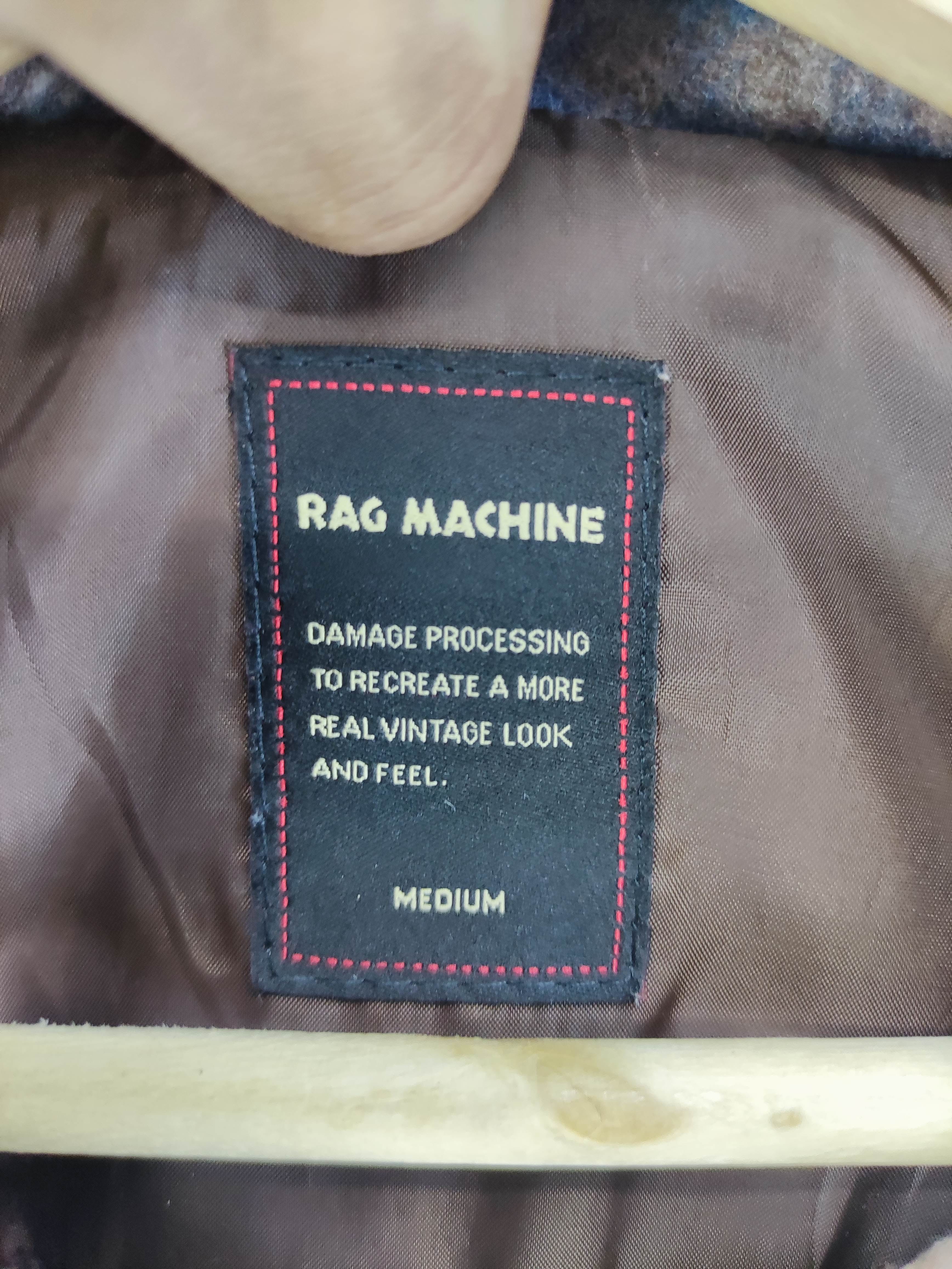 Vintage Rag Machine Wool Jacket Button Up - 2