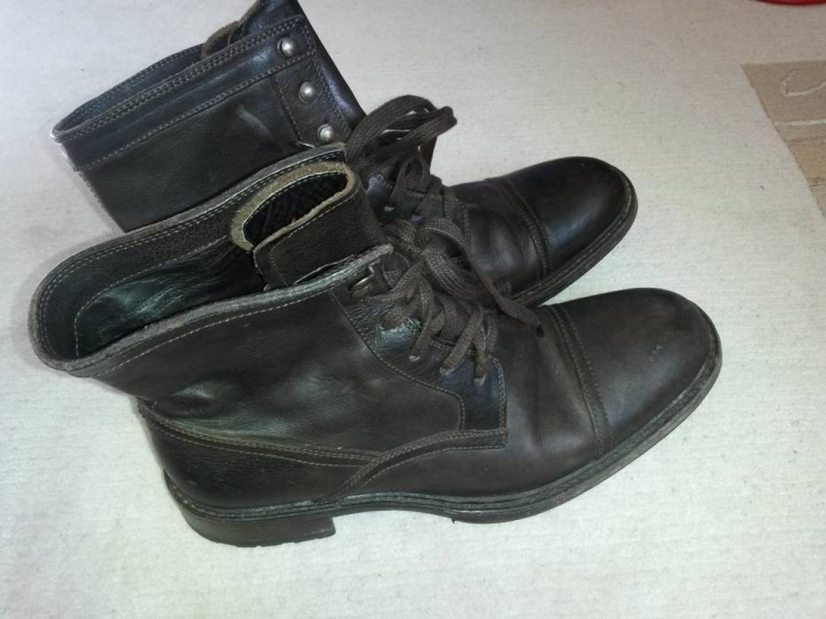 N.D.C. Made By Hand - Handmade Italian Brown Leather Boots EU40 - 2