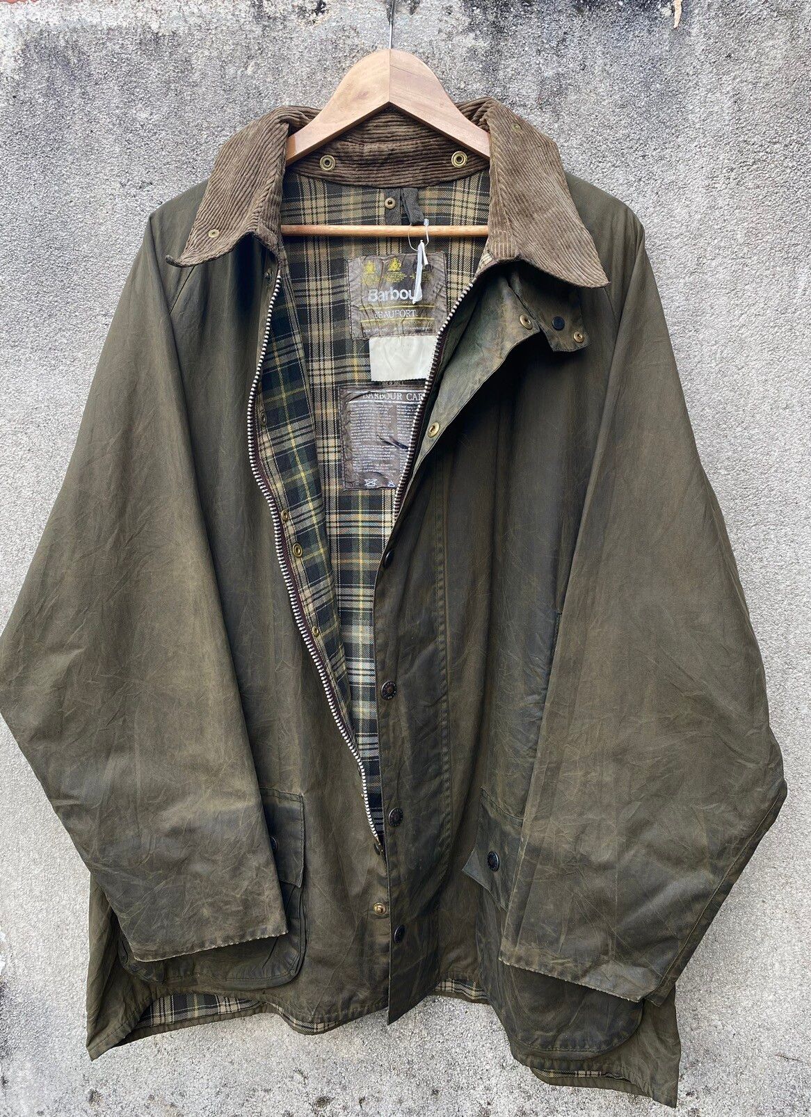 🏴󠁧󠁢󠁥󠁮󠁧󠁿 Vintage Barbour Classic Beaufort Waxed Jacket - 3