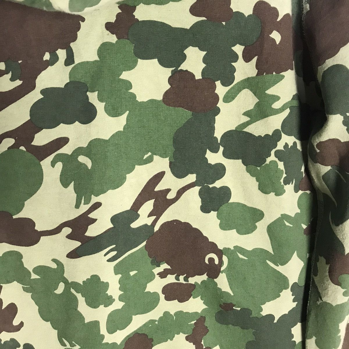 Beamsboy sheep camouflage patern zip up hoodie - 3