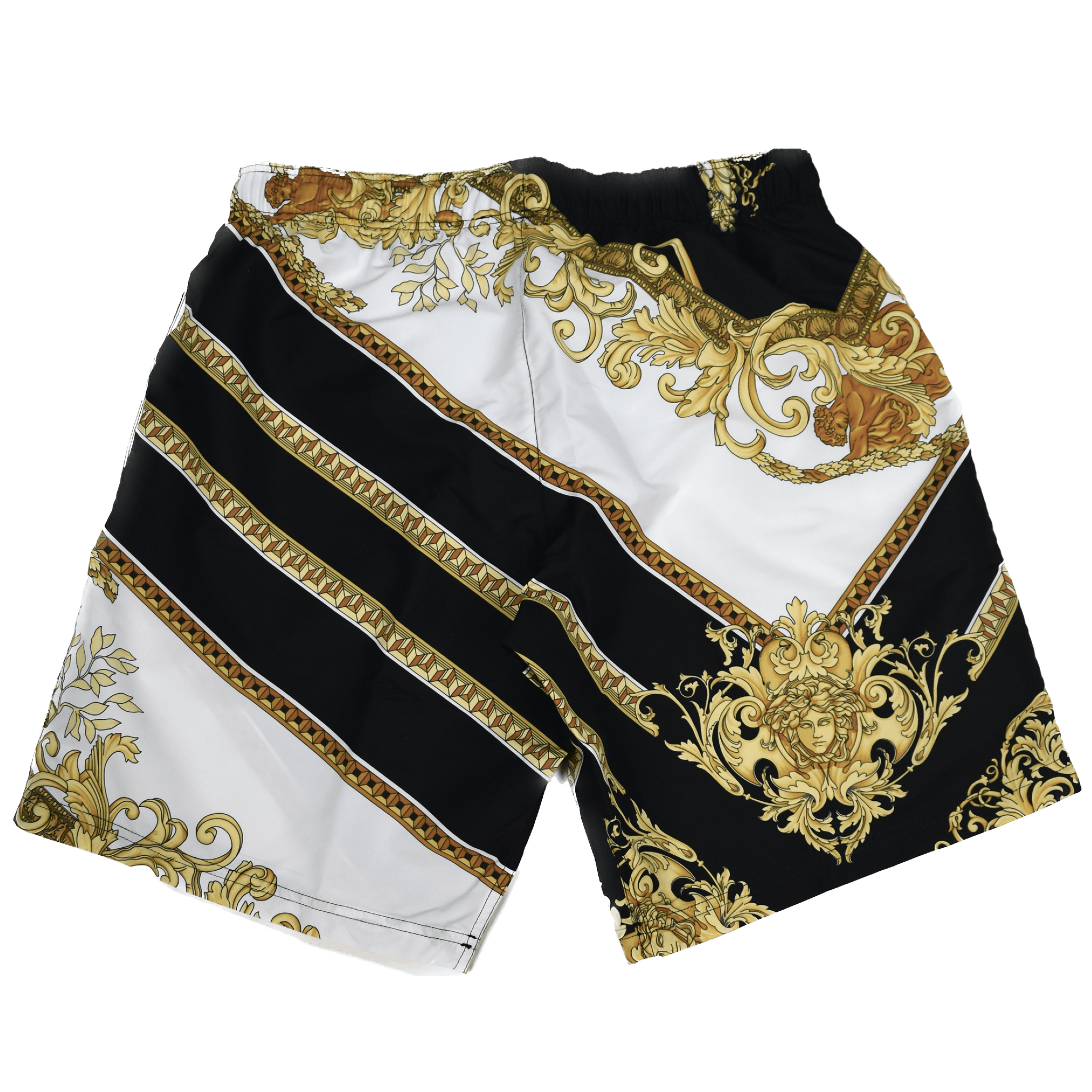 Versace Barocco Print Swim Shorts Medusa sz 4 - 2