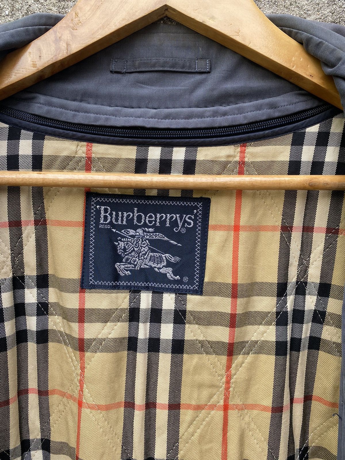 Vintage Burberry’s Single Breasted Nova Check Trench Coat - 6
