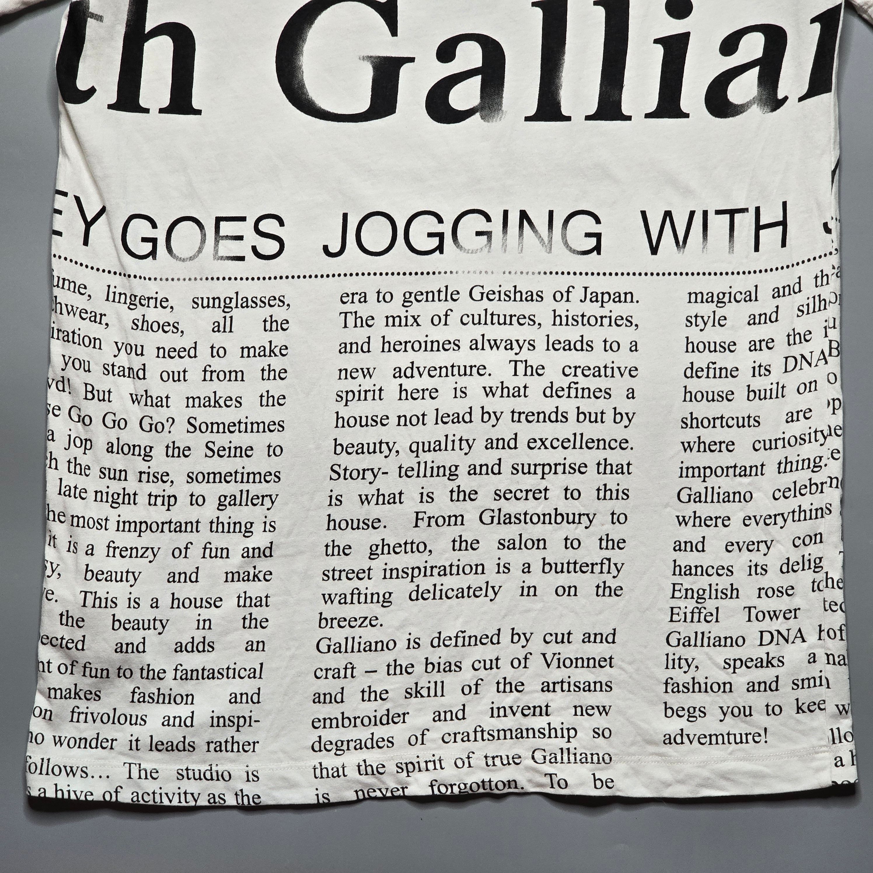 John Galliano - Archive Gazette Print T-Shirt - 6