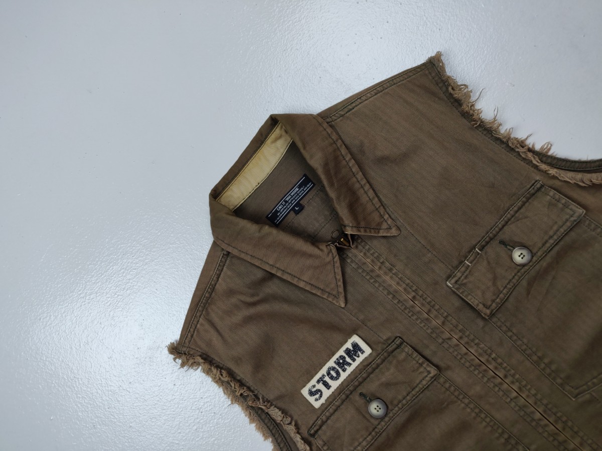 Japanese Brand - Dog House Distressed Vest Jacket Outerwear - 2