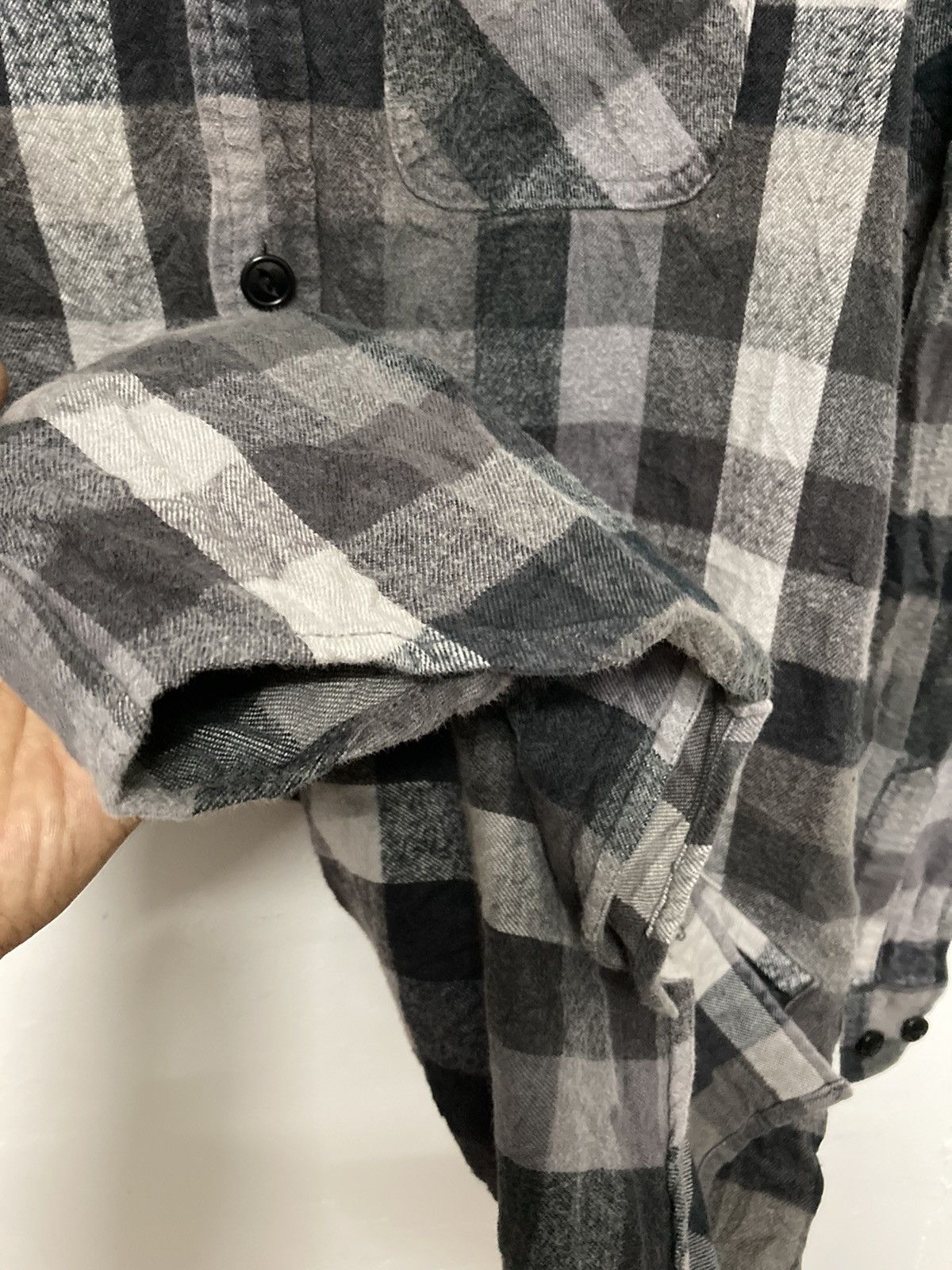 Bape Button Up Checker Flannel Shirt Made in Japan - 10