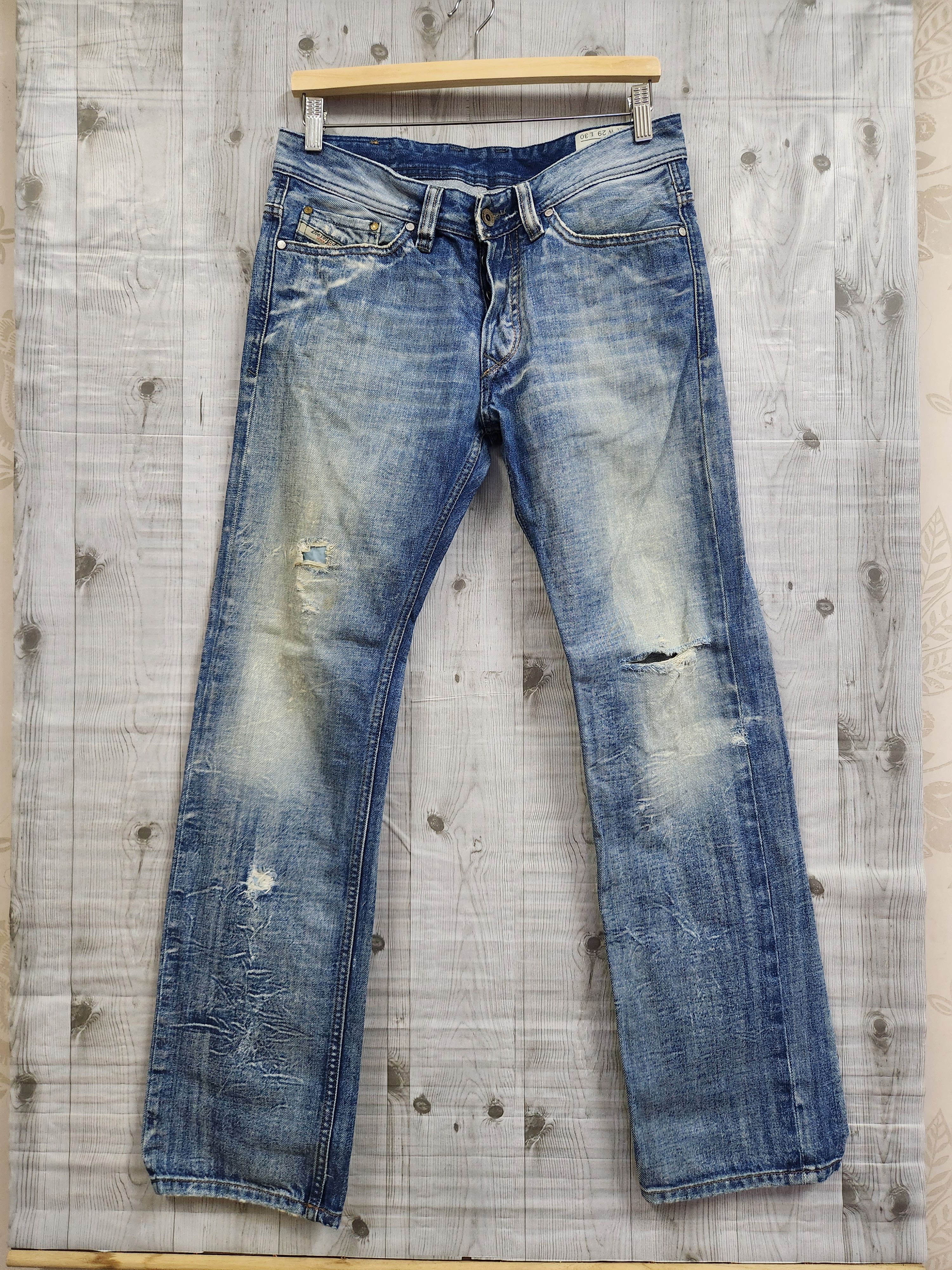 Distressed Denim Diesel Viker Jeans Made In Italy - 1