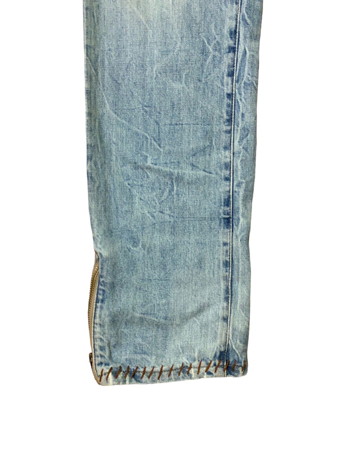 Distressed Denim - Distressed Japan Denim Zipper Custom Denim Jeans - 10