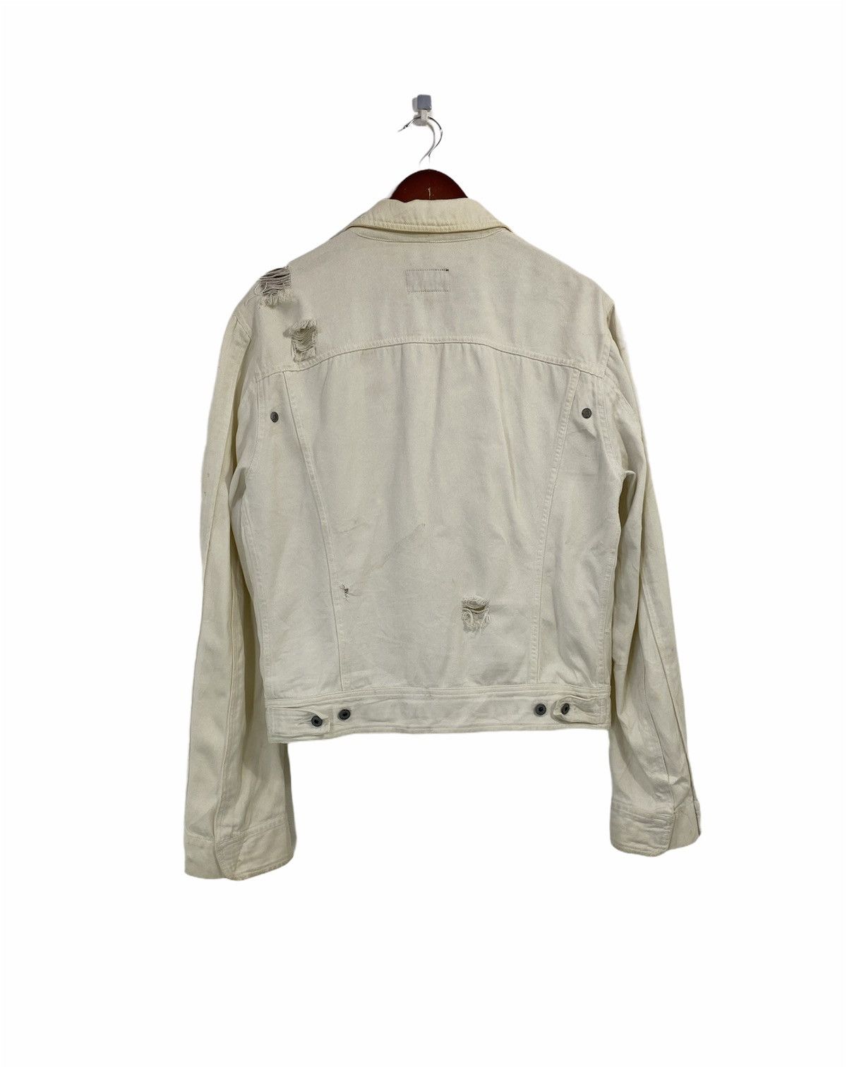Dolce and Gabbana Cropped Jacket Destressed Denim Jacket - 2