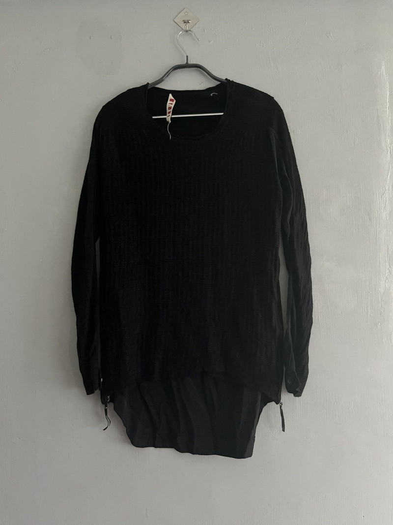 Marni Mixed Knit and Cotton With Side Zip - 1