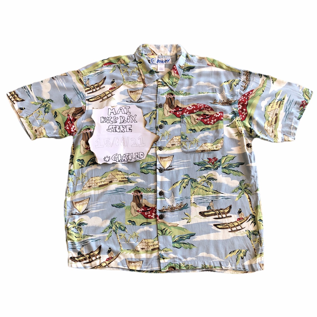 Vintage - Vintage Hawaiian Shirt Rayon Fabric - 1