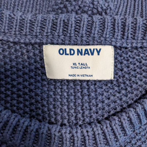 Old Navy Tunic Length Knit Lost At Sea Navy XL Tall - 5