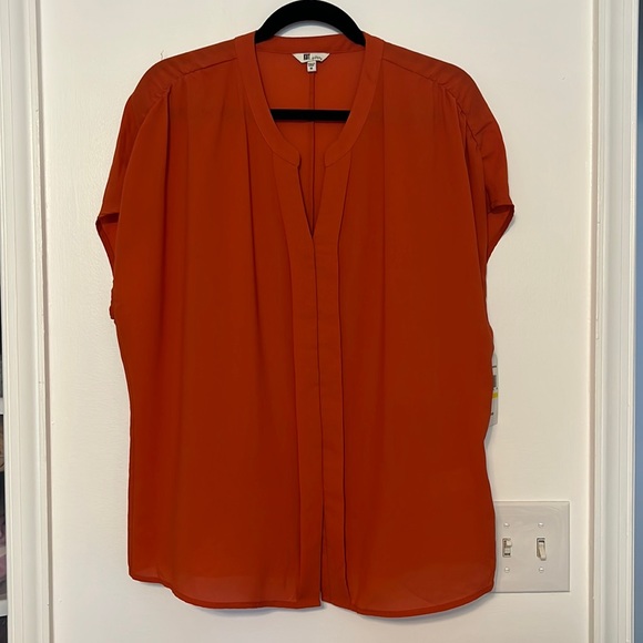 Kut from the Kloth Burnt Orange Drapey Top - 1