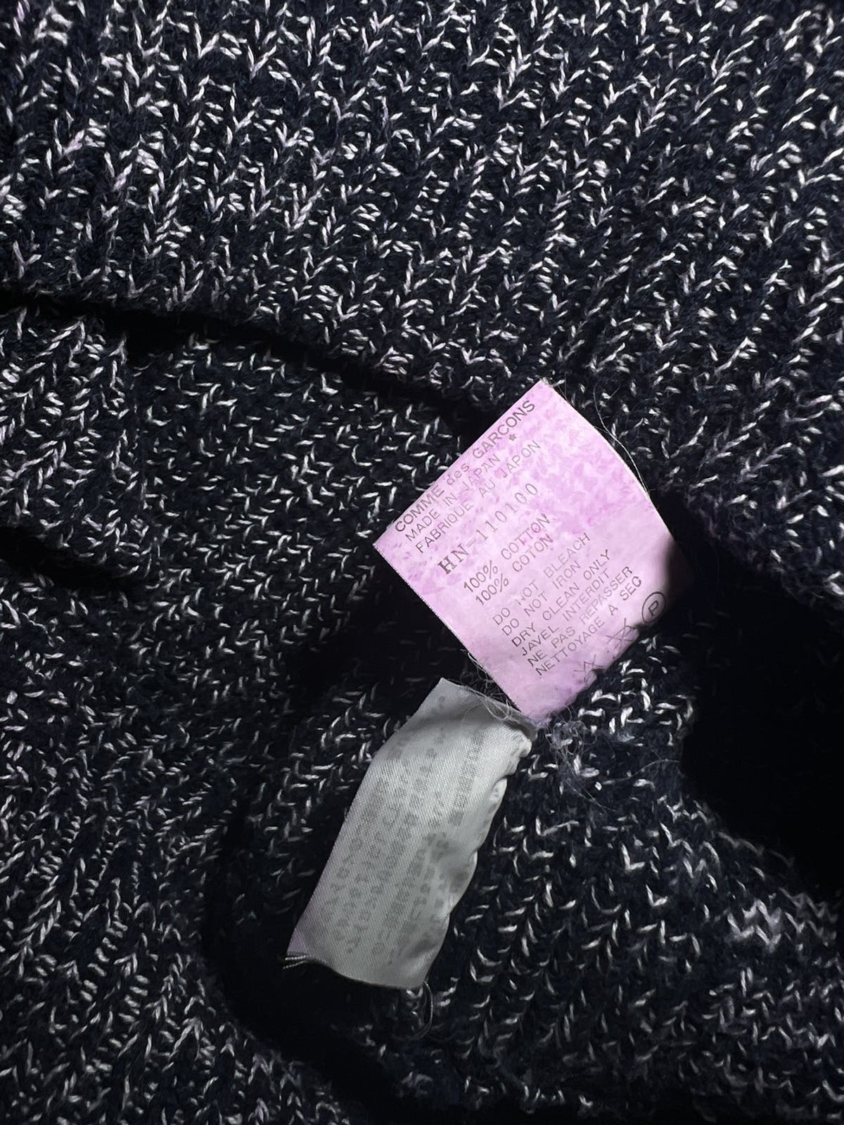 Contrast-knit zip-up turtleneck sweater - 6