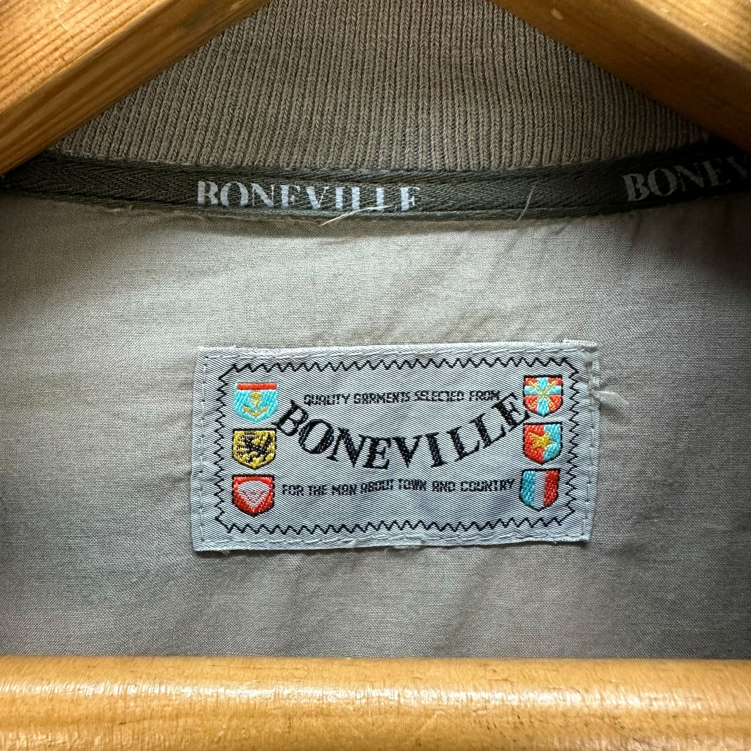 Vintage 80's Boneville Big Logo Light Bomber #A30-0686 - 9