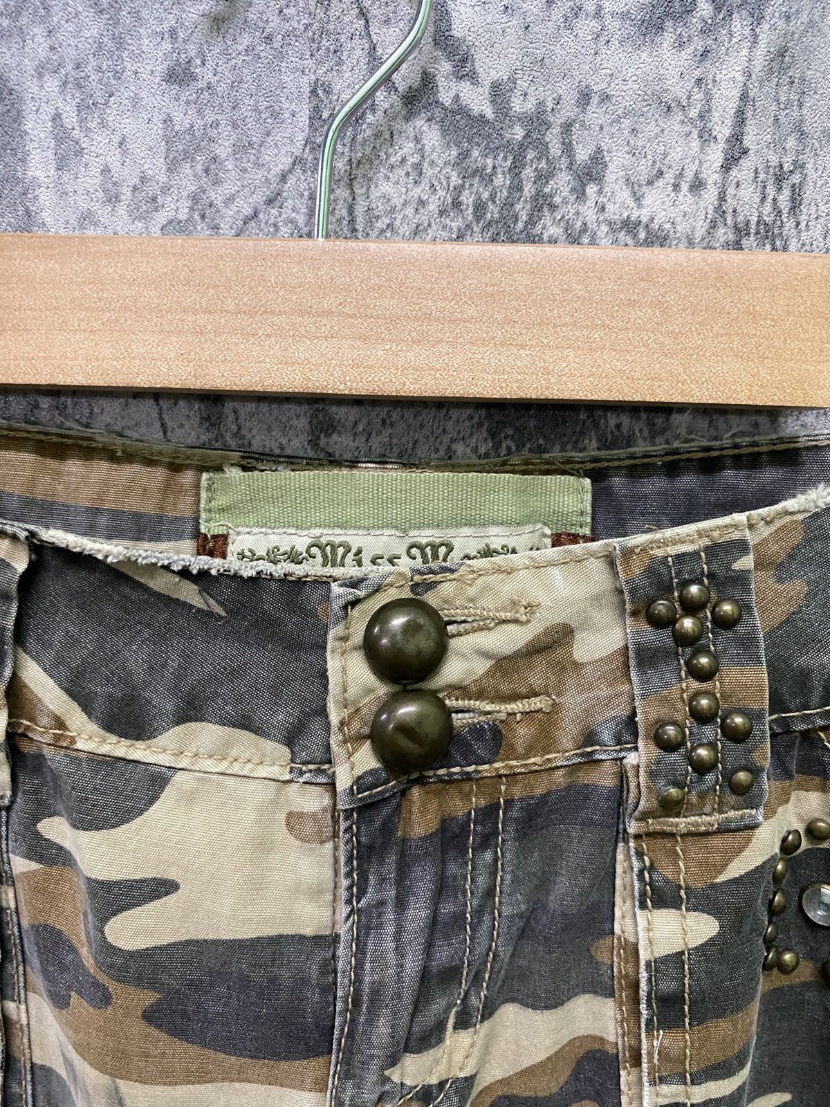 Military - Japan Brand MISS ME Multipocket Low Rise Camo Cargo Pants - 20