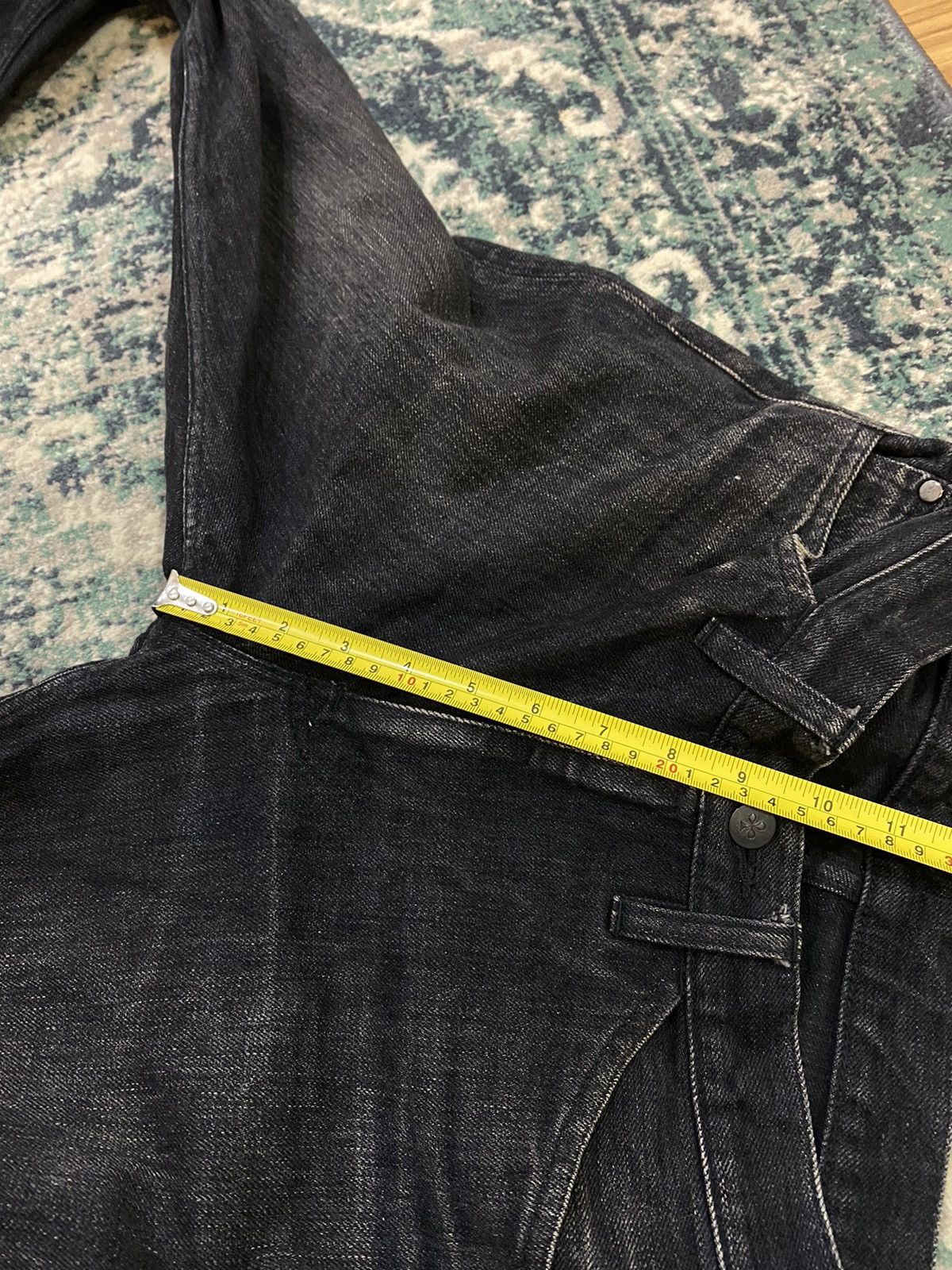 Lemaire Black Leather Lining Pocket Jeans - 16