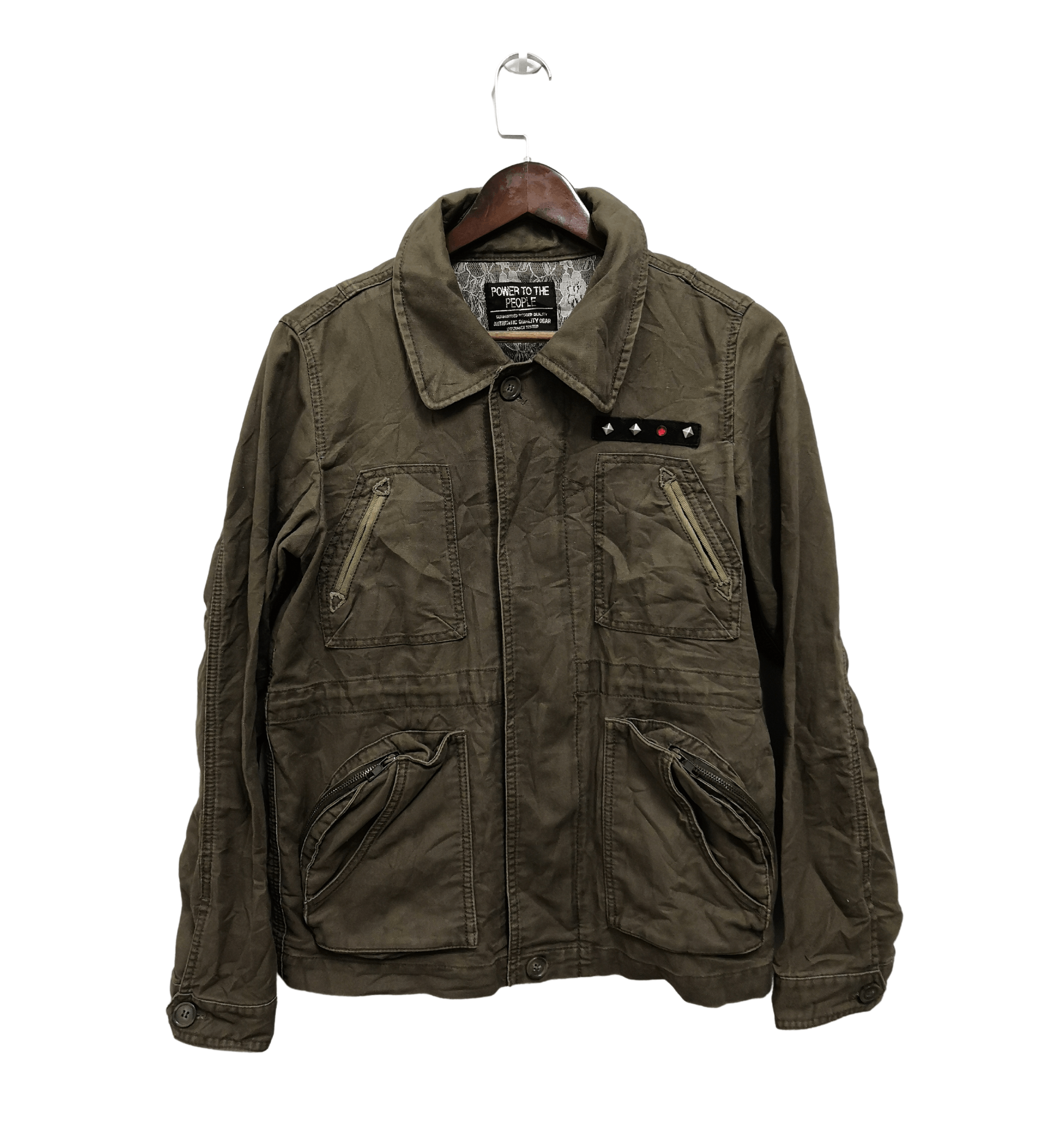 Power to the people Multipocket Military Jacket - 1